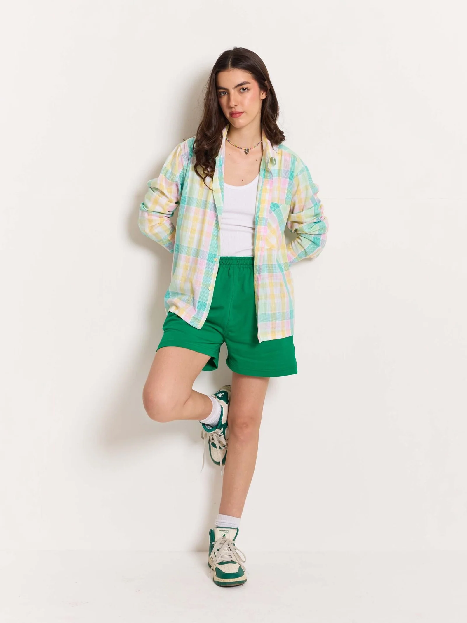 Multicolor Checked Holiday Shirt - Image 4