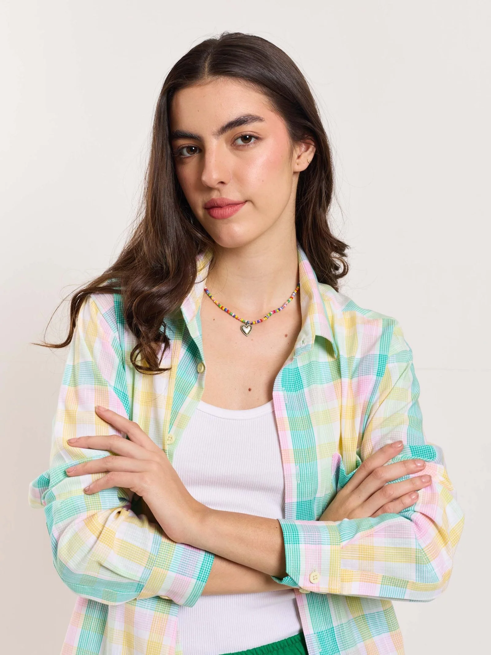 Multicolor Checked Holiday Shirt - Image 6
