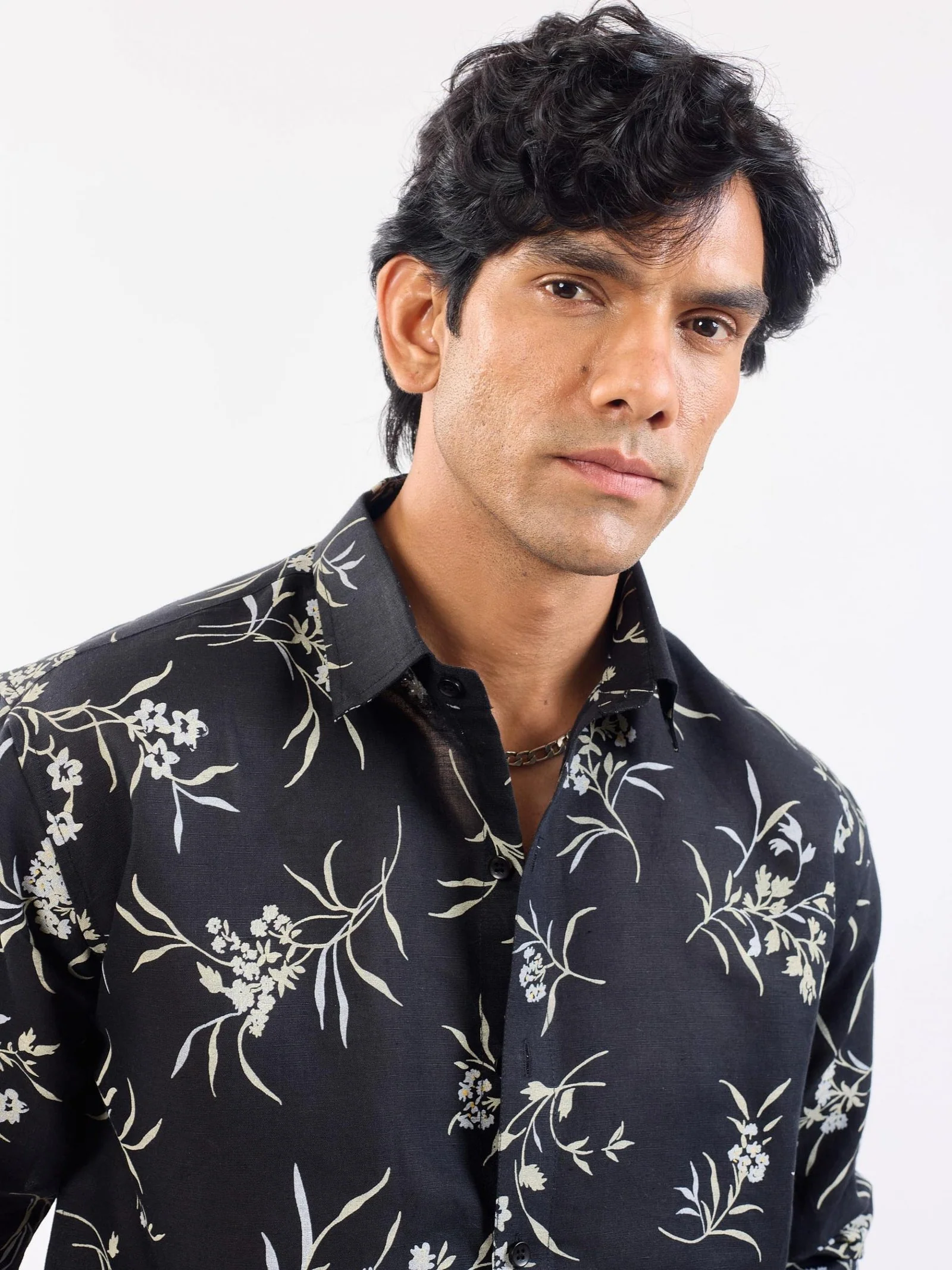 Night Jasmine - Linen Shirt - Image 3