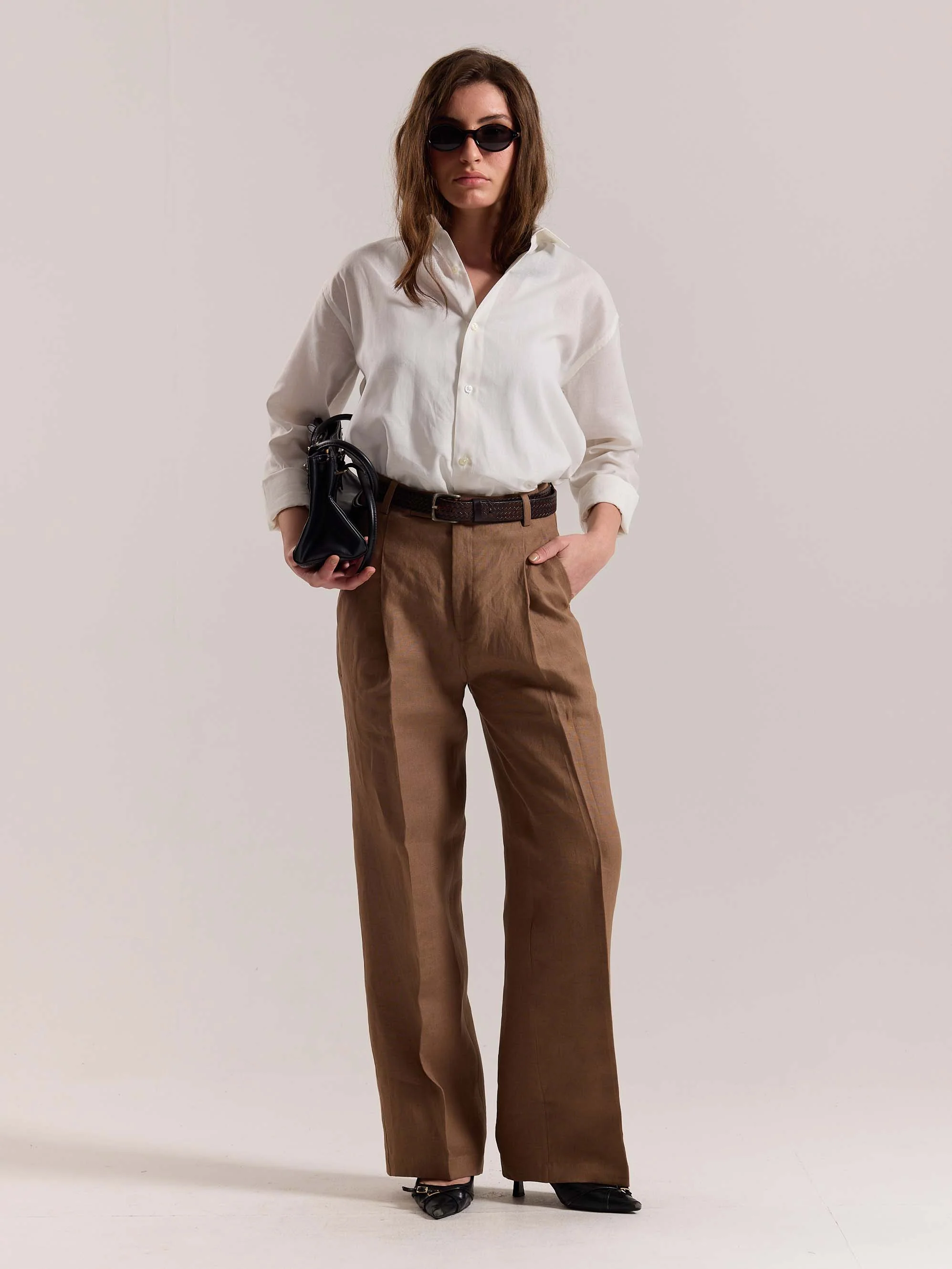 Off White Linen-blend Shirt - Image 2