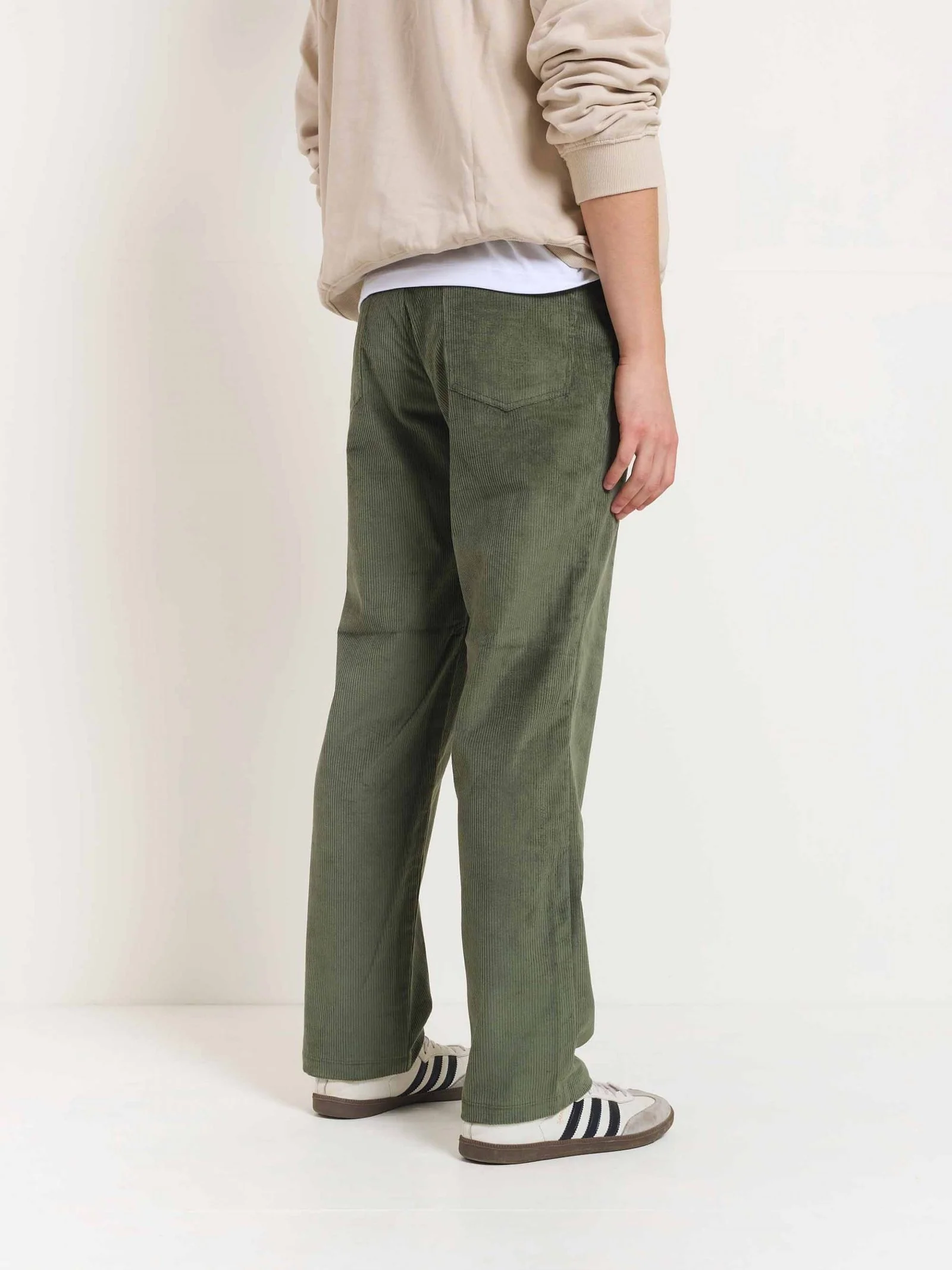Olive Corduroy Trousers - Image 5