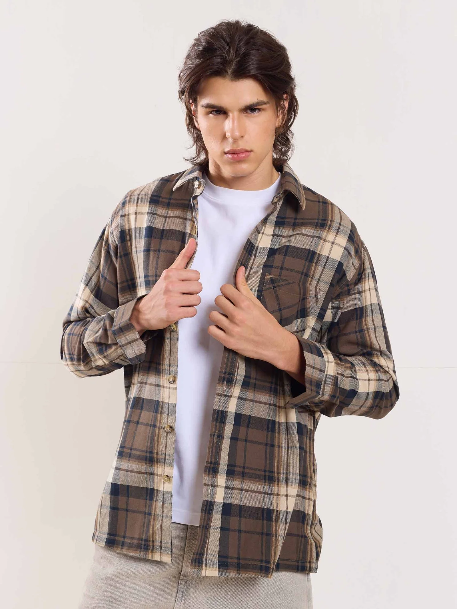 Olive Flannel Overshirt - Image 5