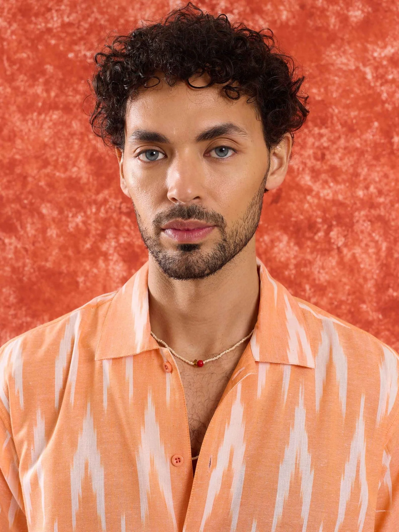 Peach Ikat Shirt - Image 3