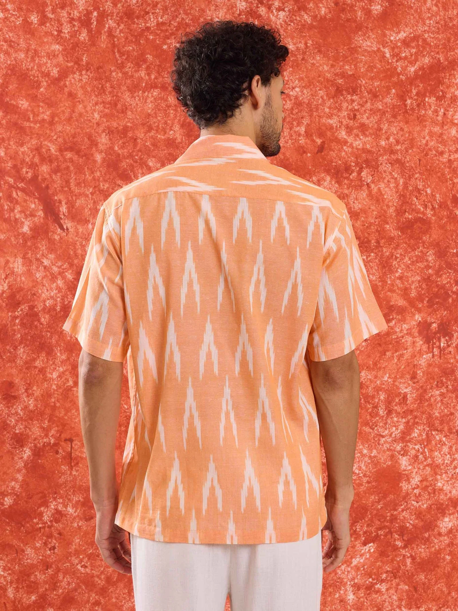 Peach Ikat Shirt - Image 6