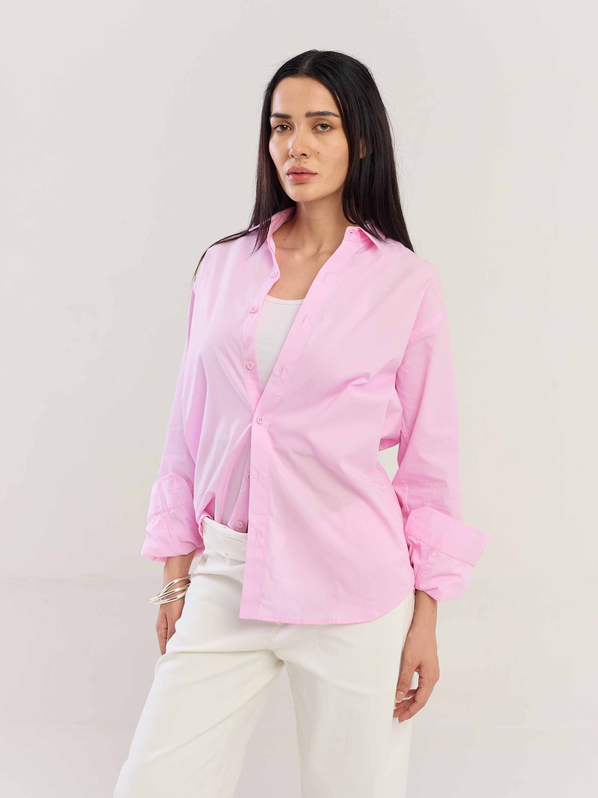 Pink Poplin Shirt - Image 3