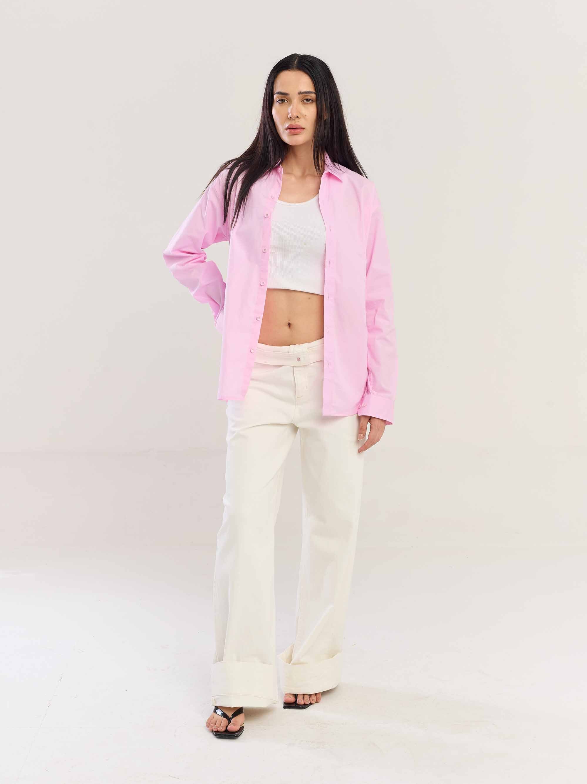 Pink Poplin Shirt - Image 4