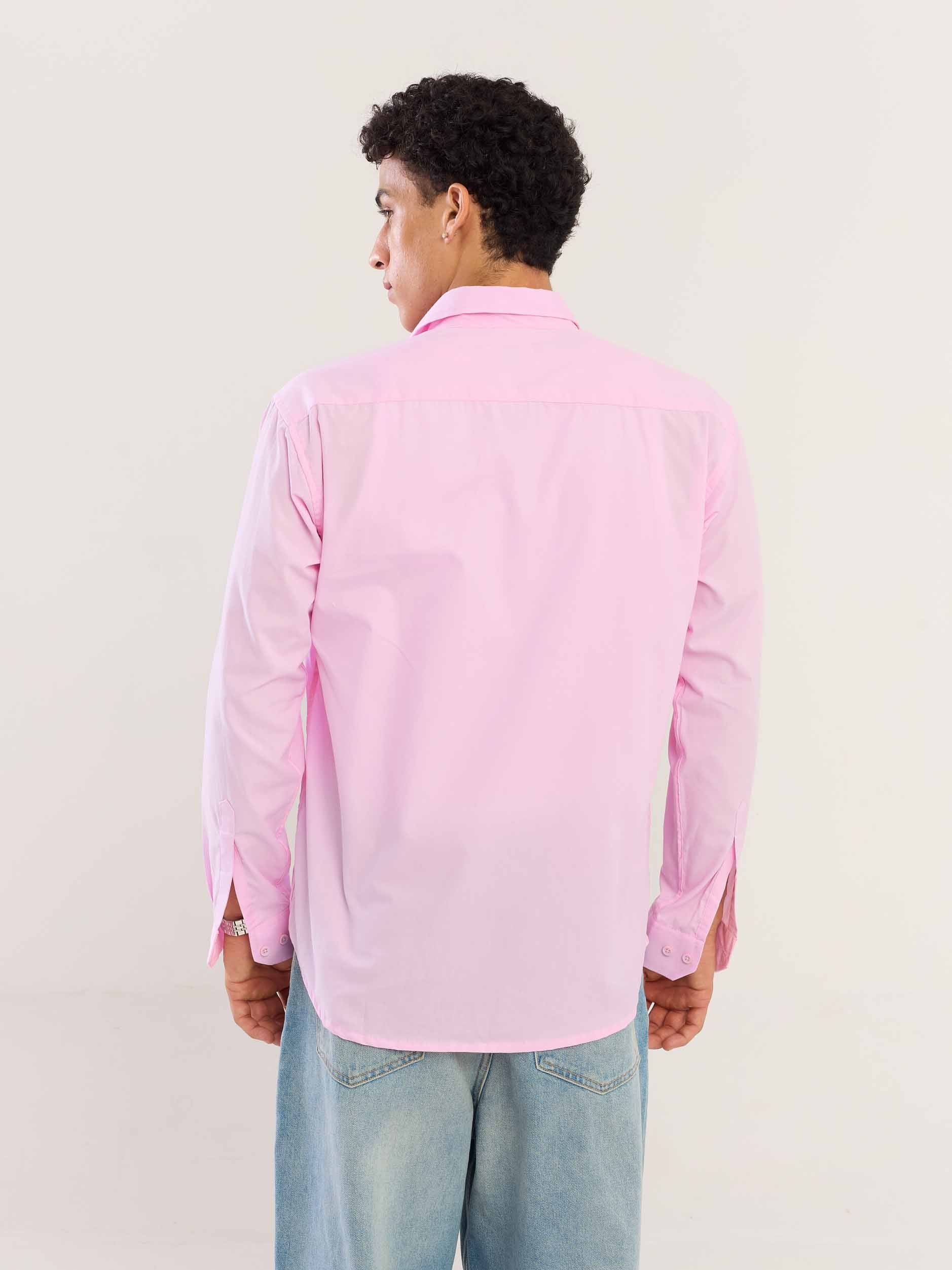 Pink Poplin Shirt - Image 8
