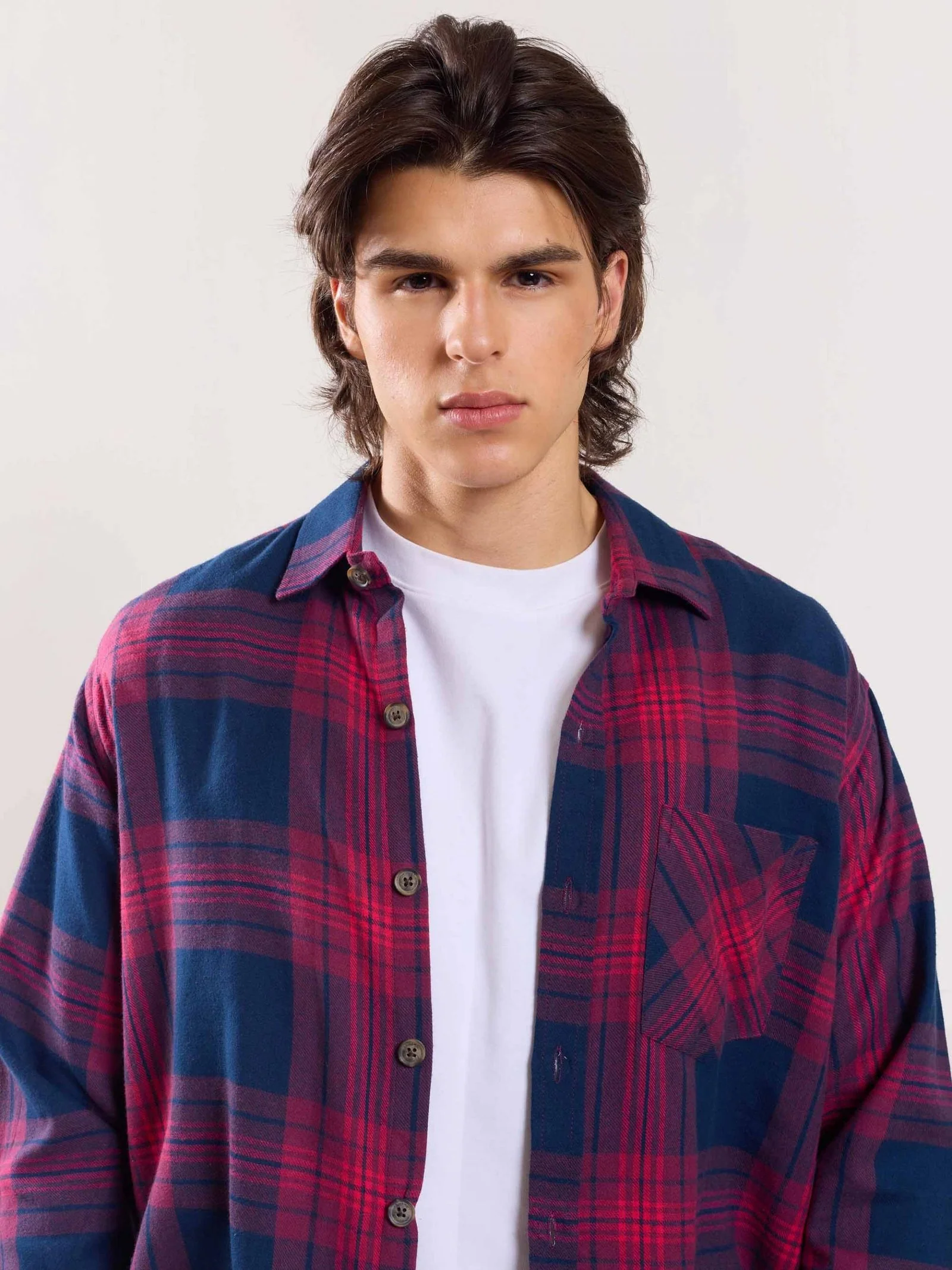 Purple Flannel Overshirt - Image 3
