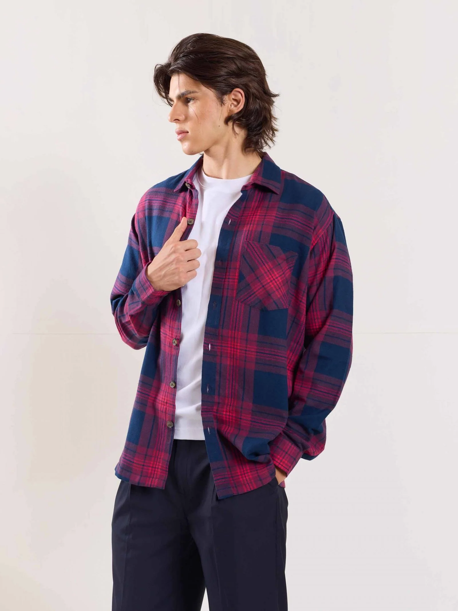 Purple Flannel Overshirt - Image 4