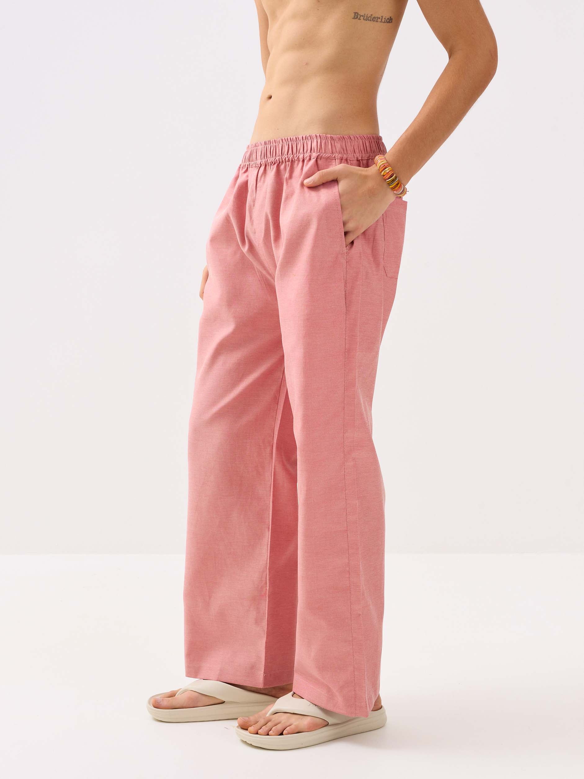 Red Oxford Pull-on Pants - Image 7