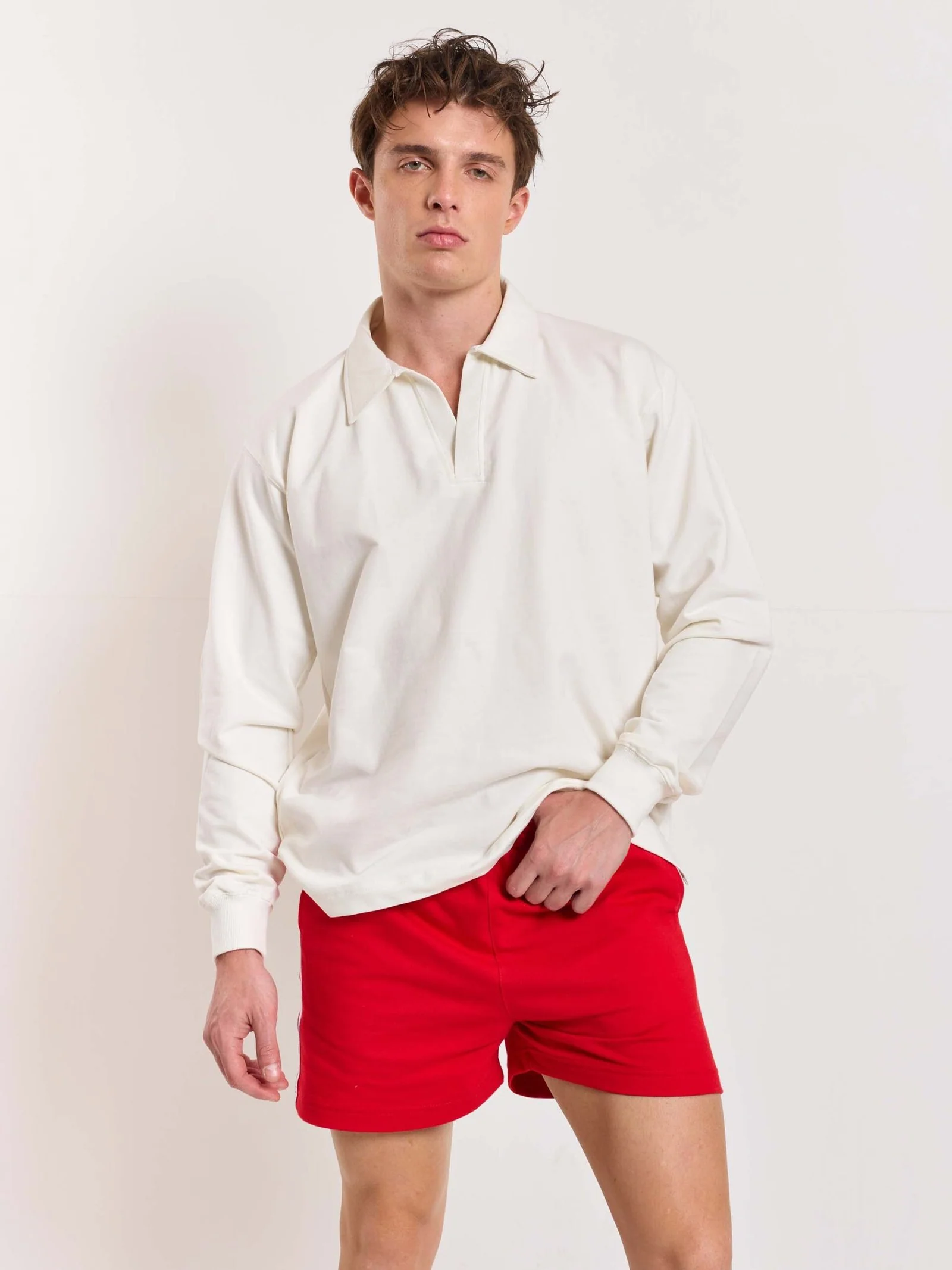 Red Terry Shorts - Image 3