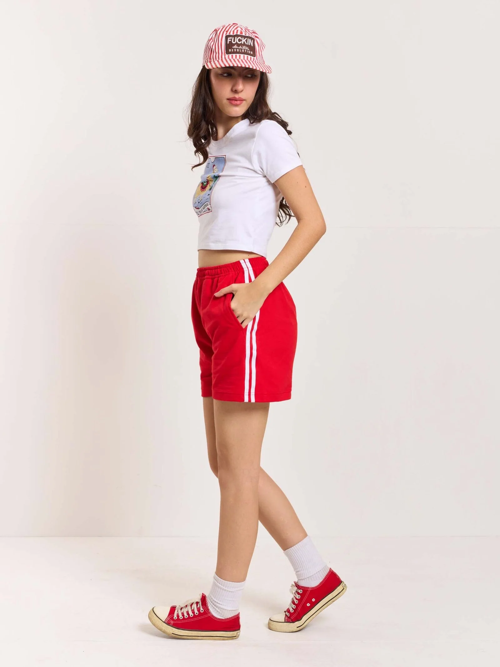 Red Terry Shorts - Image 6