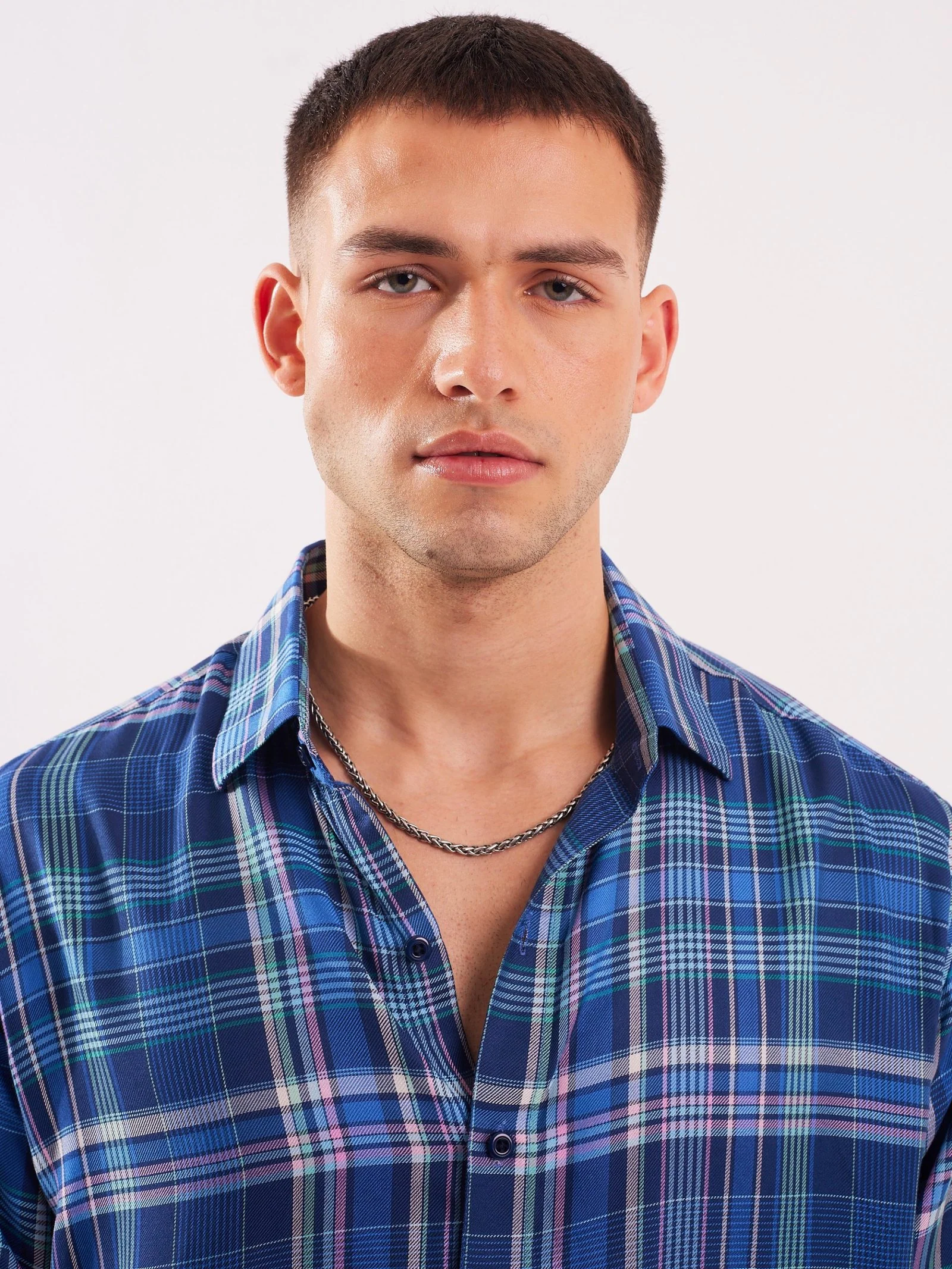 Relaxed Fit Checked Shirt - Image 3