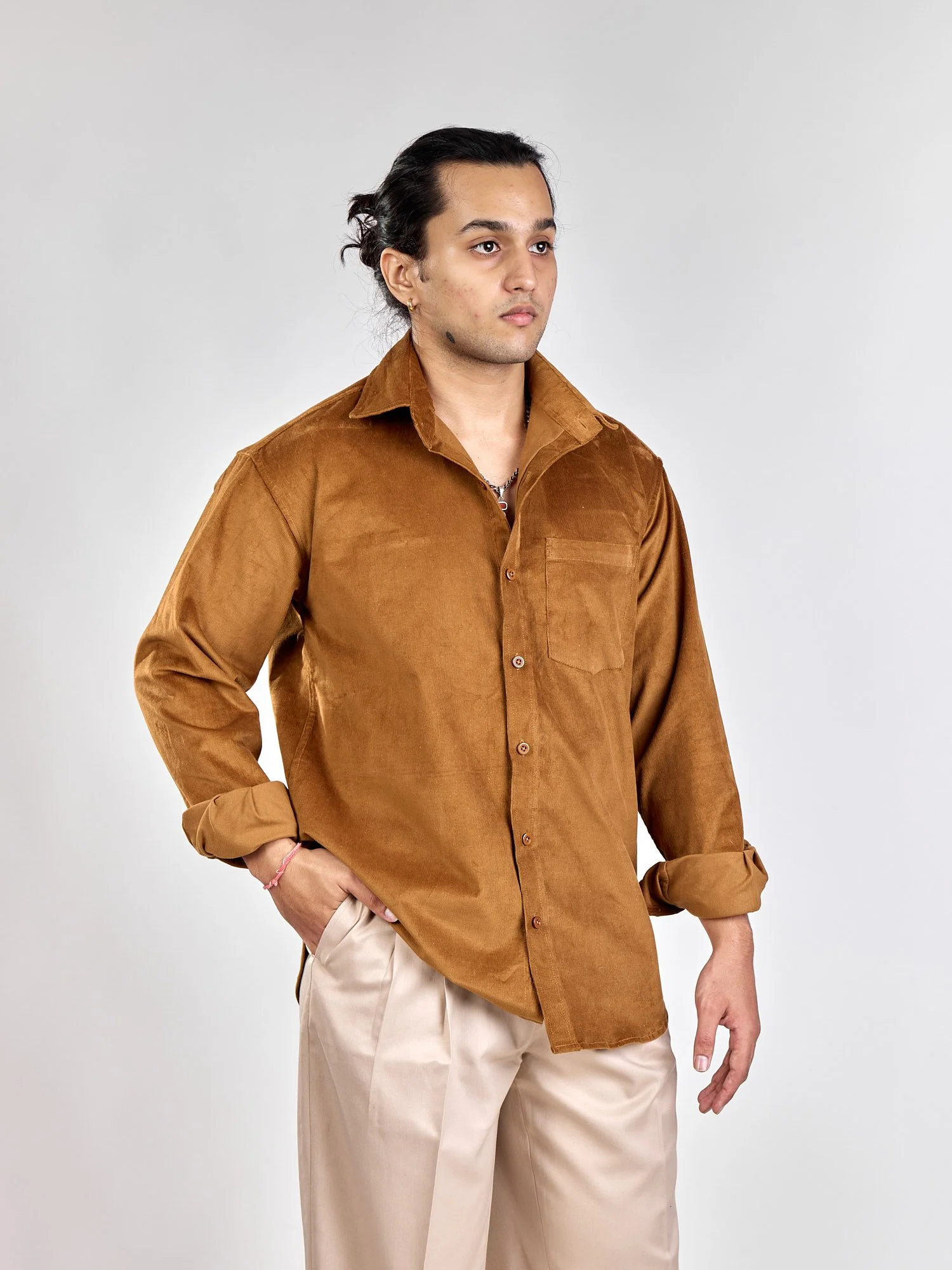 Relaxed Fit Corduroy Shirt - Image 4