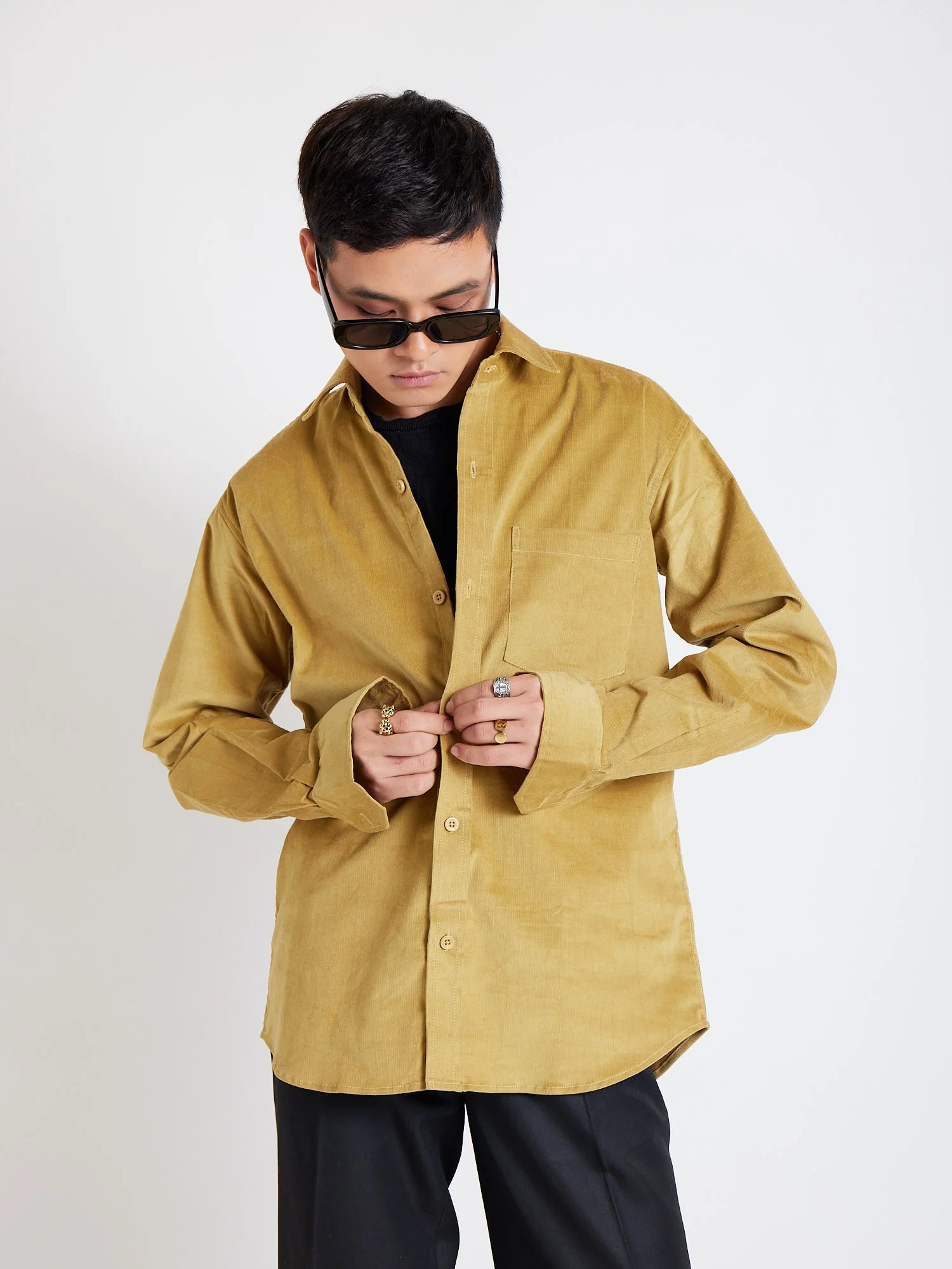 Relaxed Fit Corduroy Shirt - Image 5