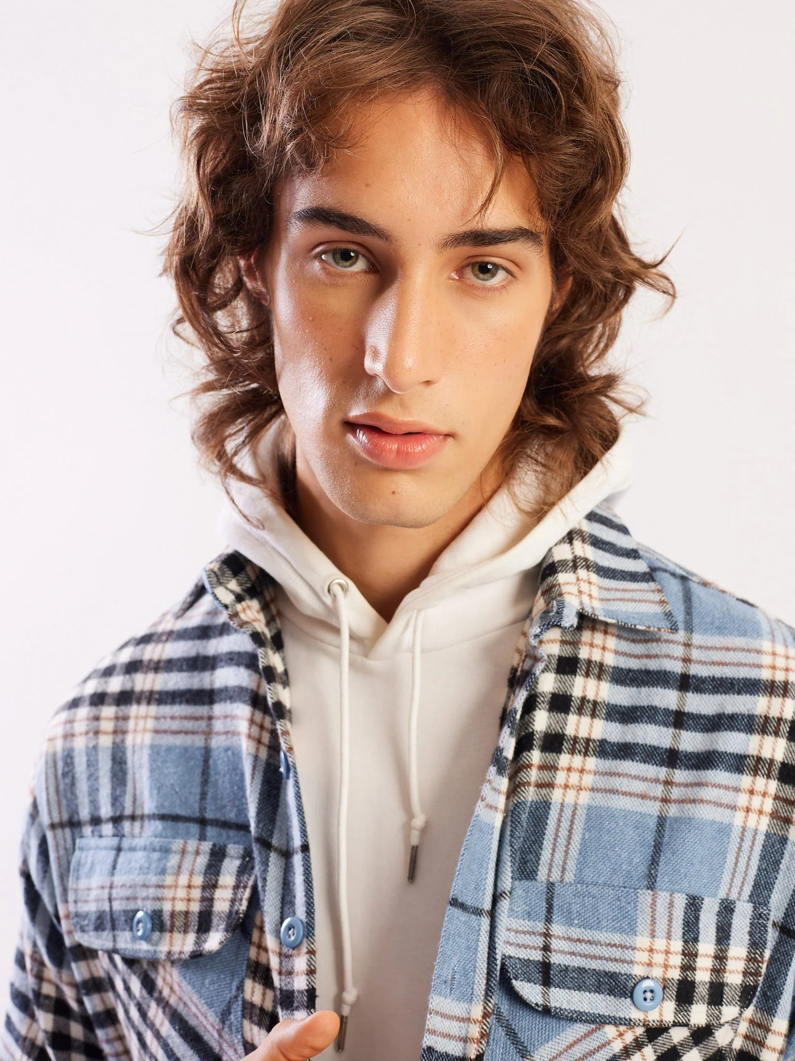 Relaxed Fit Plaid Shacket - Image 3