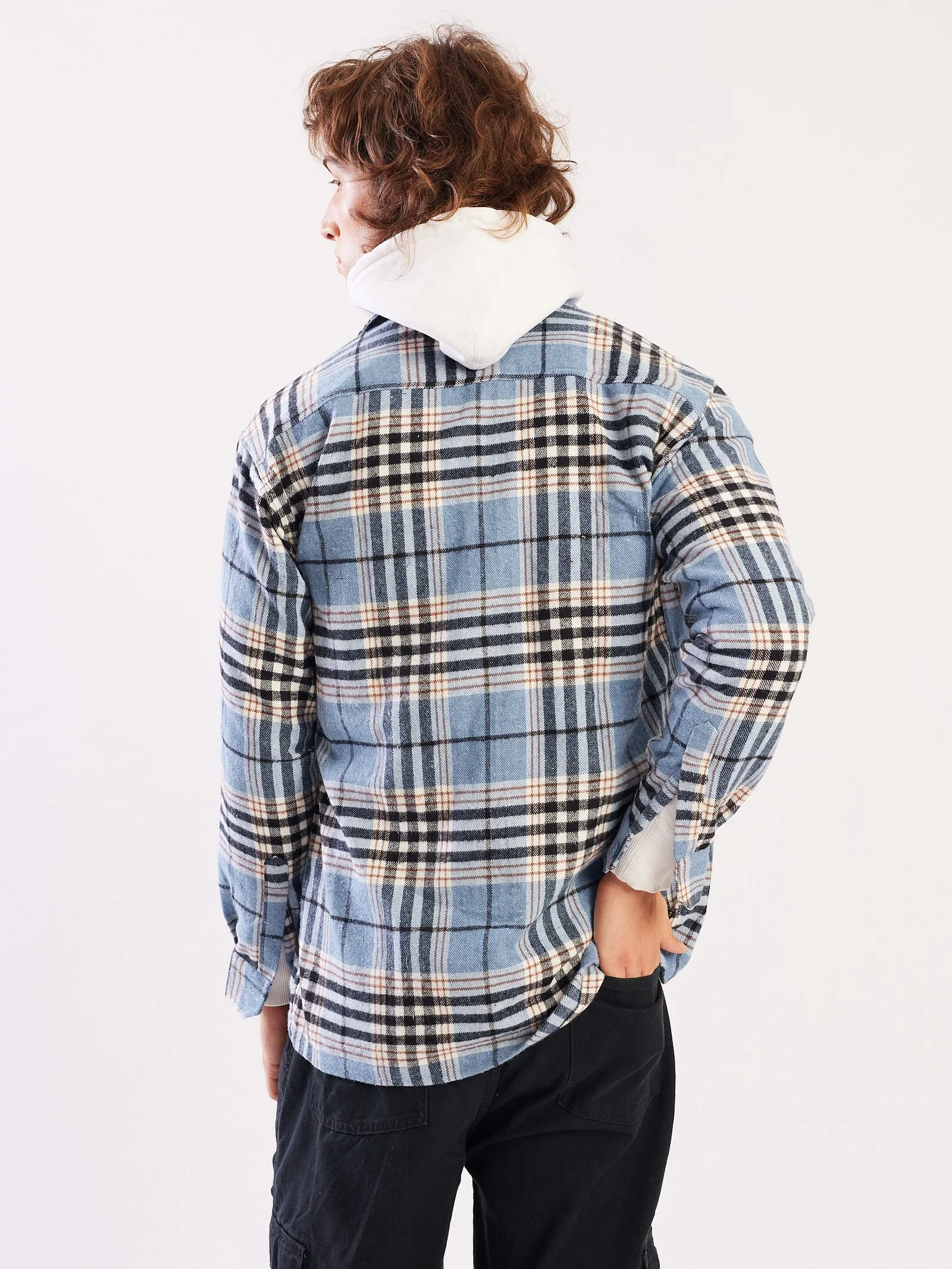 Relaxed Fit Plaid Shacket - Image 6