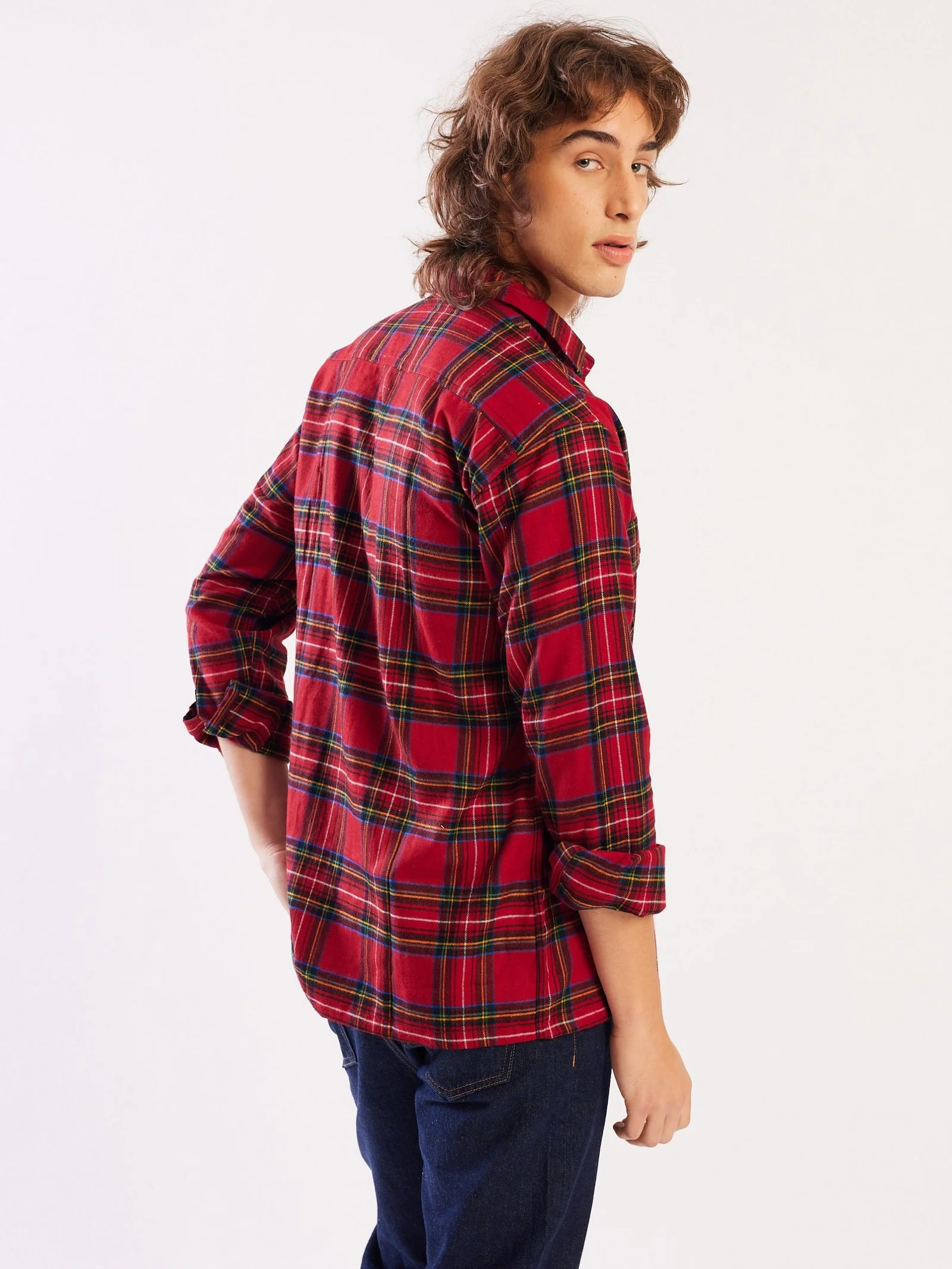 Relaxed Fit Plaid Shacket - Image 6