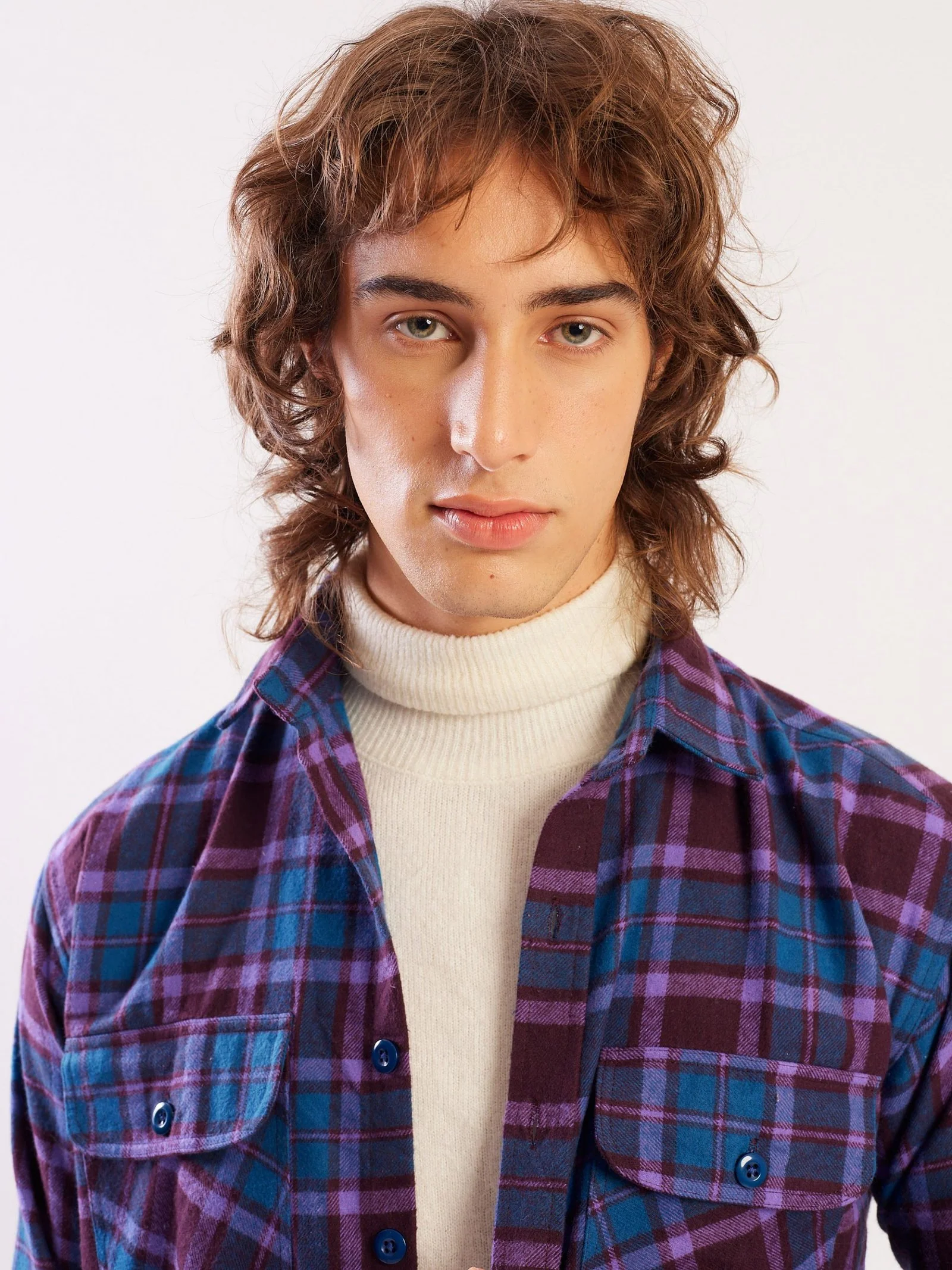 Relaxed Fit Plaid Shacket - Image 3