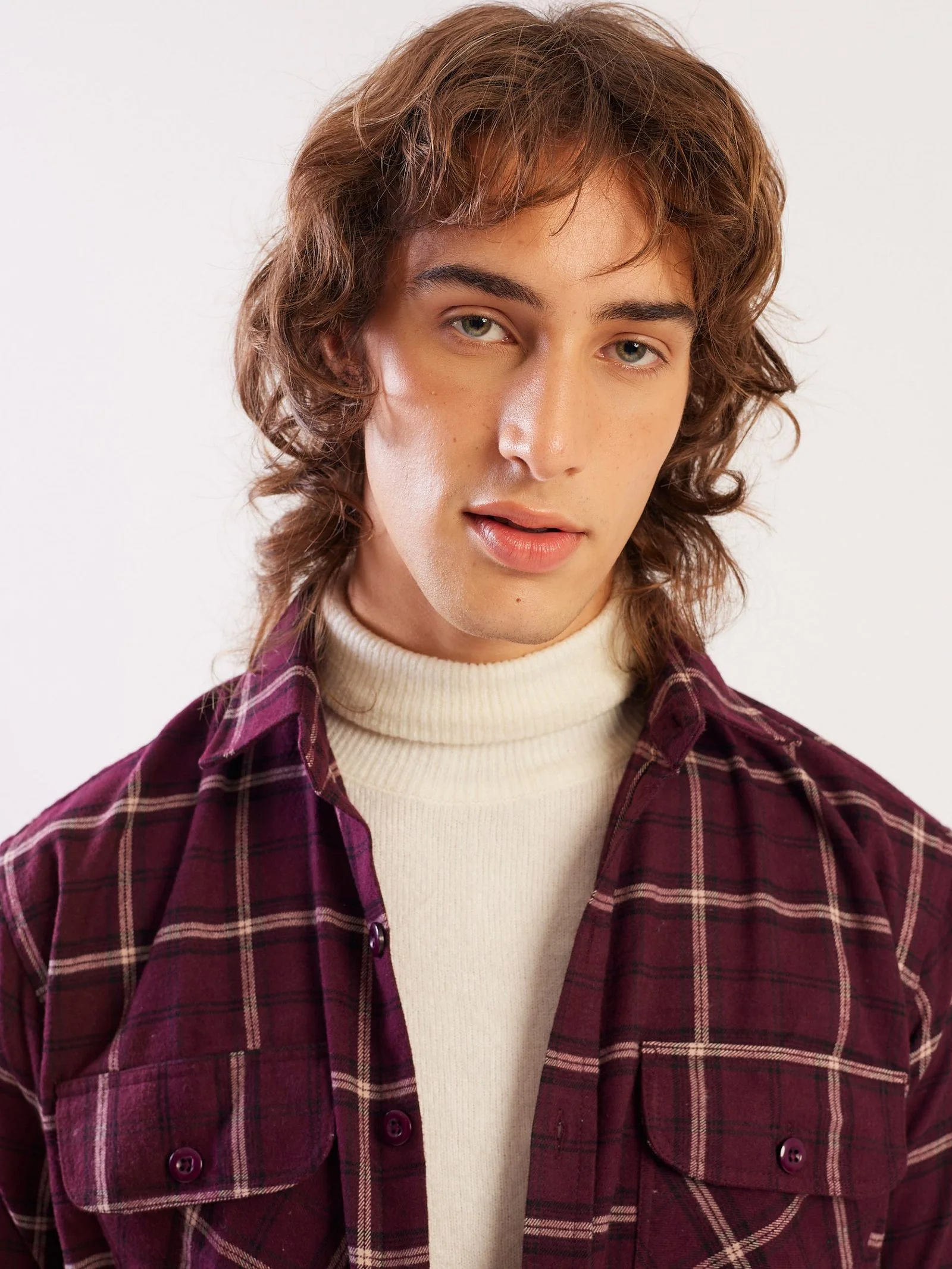 Relaxed Fit Plaid Shacket - Image 3