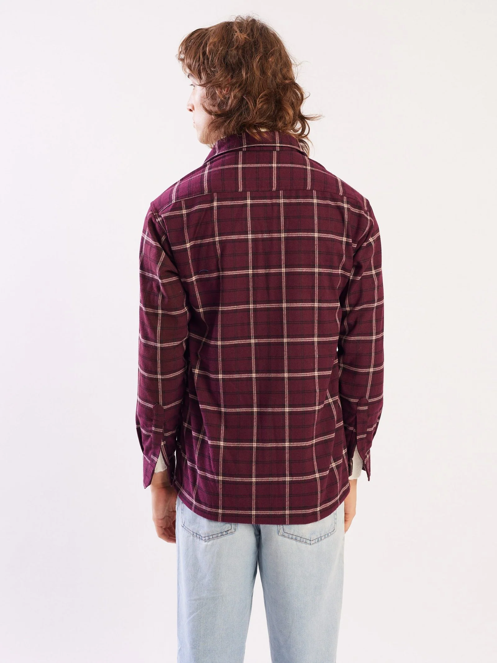 Relaxed Fit Plaid Shacket - Image 6