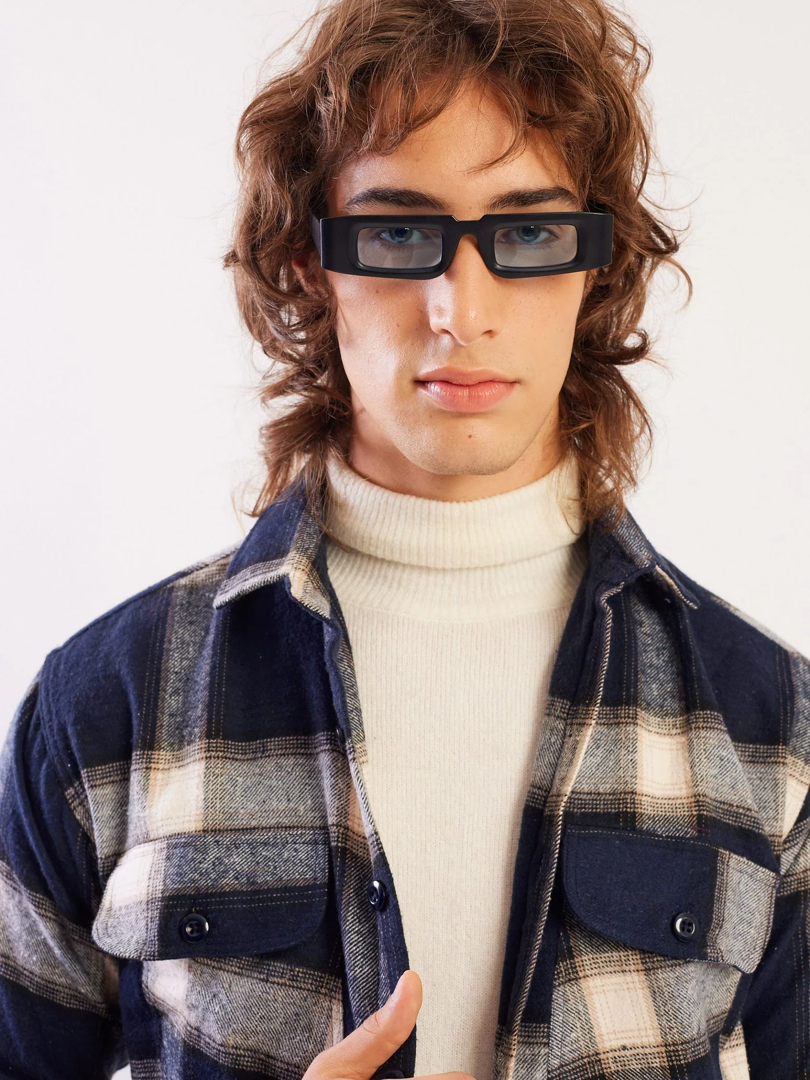 Relaxed Fit Plaid Shacket - Image 3