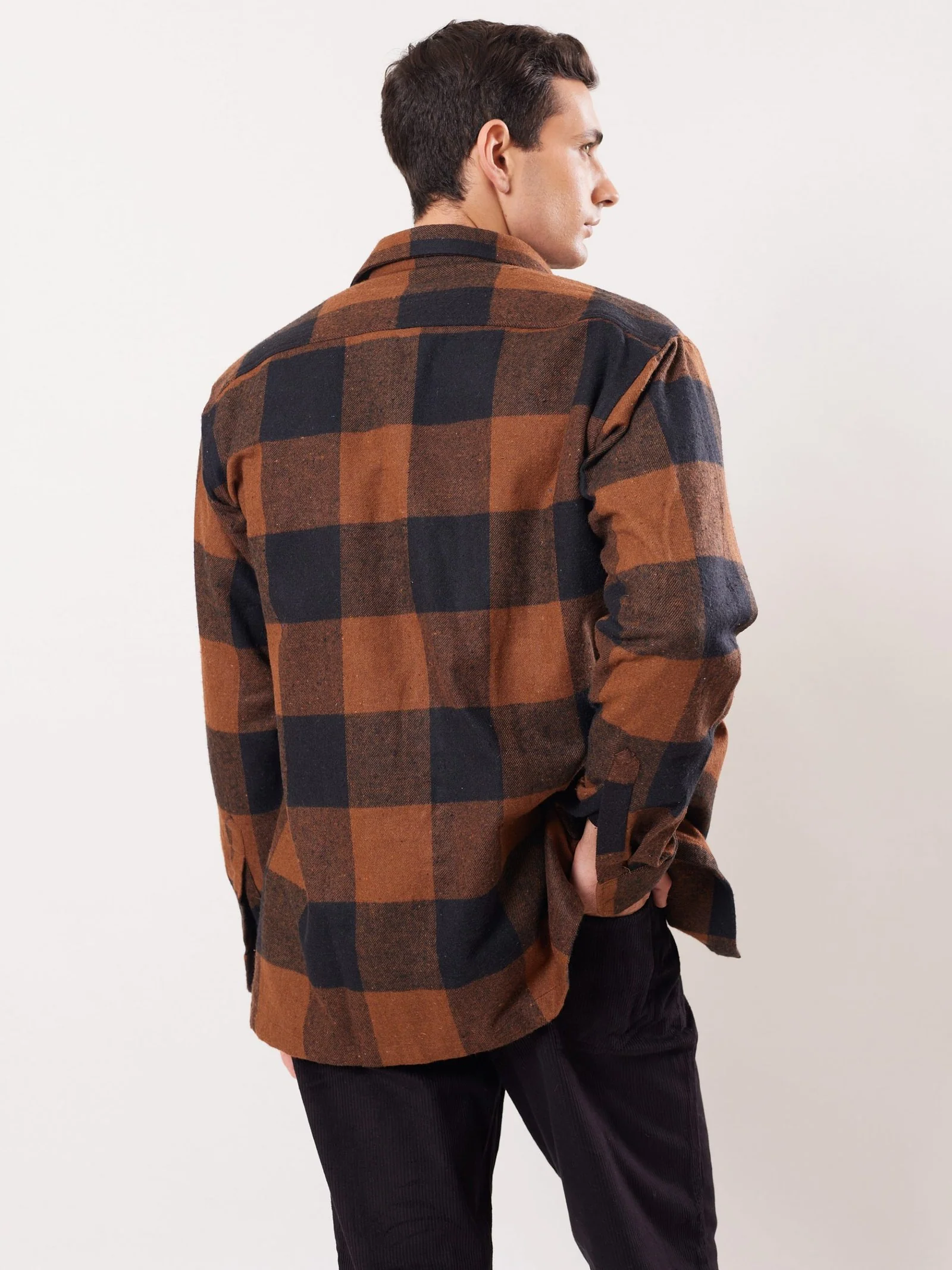 Relaxed Fit Plaid Shacket - Image 6