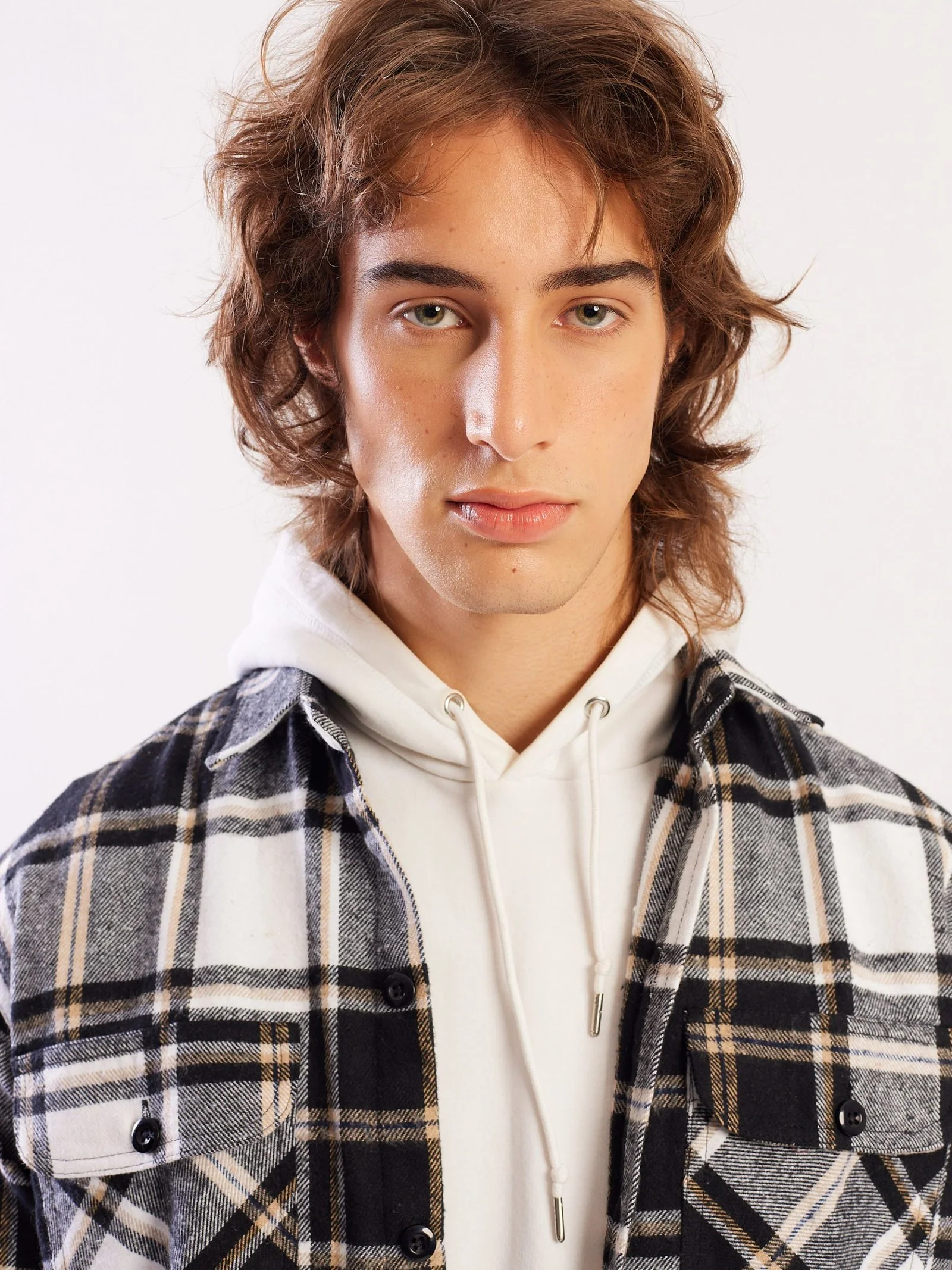 Relaxed Fit Plaid Shacket - Image 3