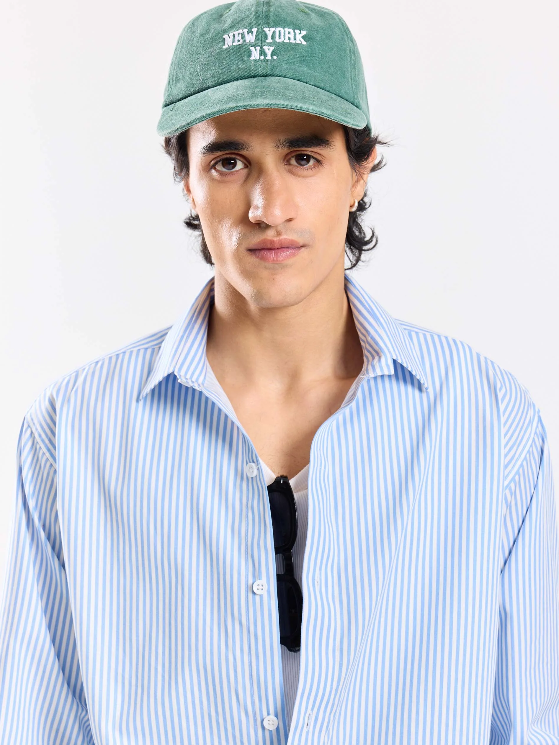 Relaxed Fit Poplin Striped Shirt - Image 3