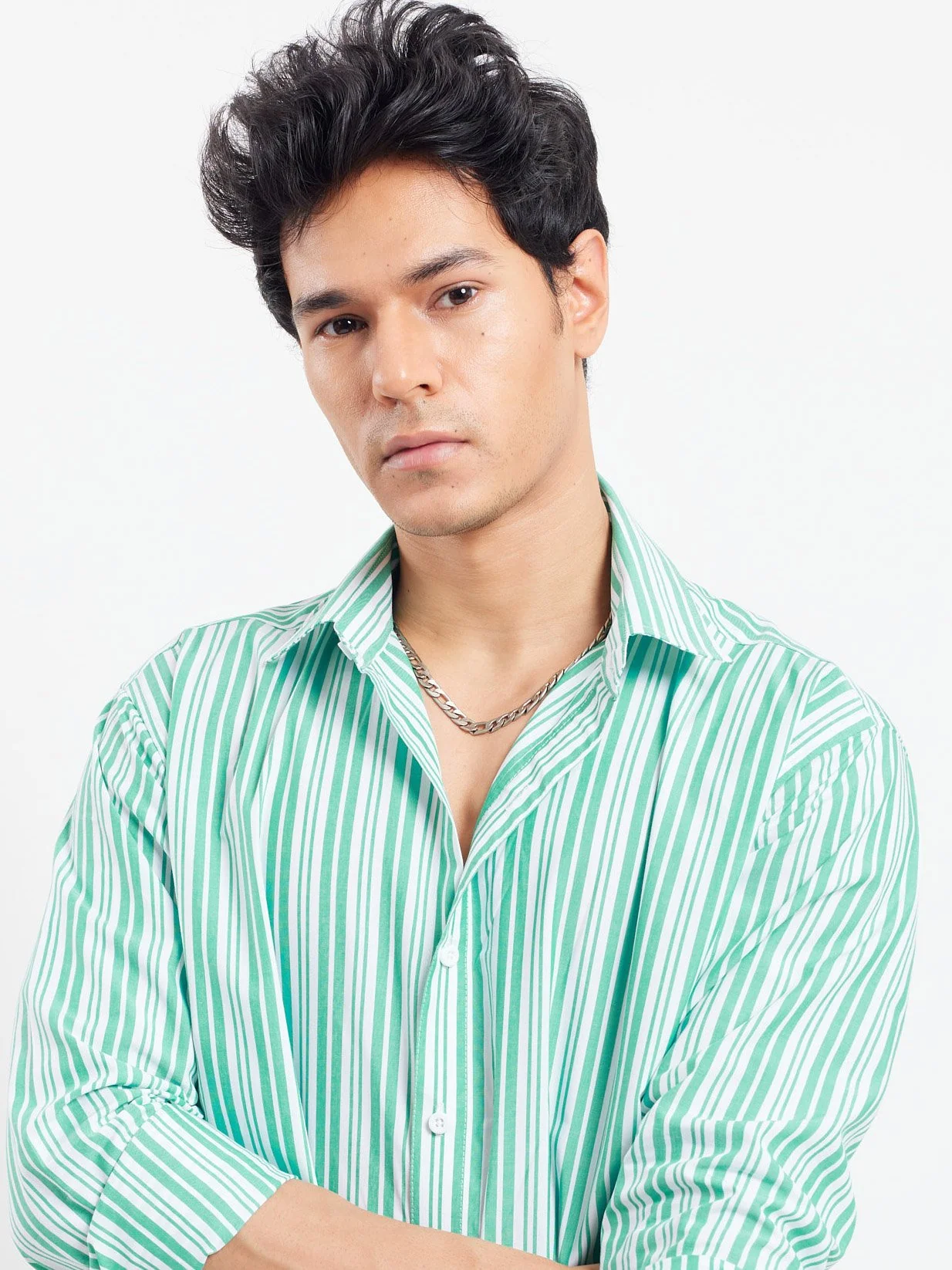 Relaxed Fit Striped Shirt - Image 3