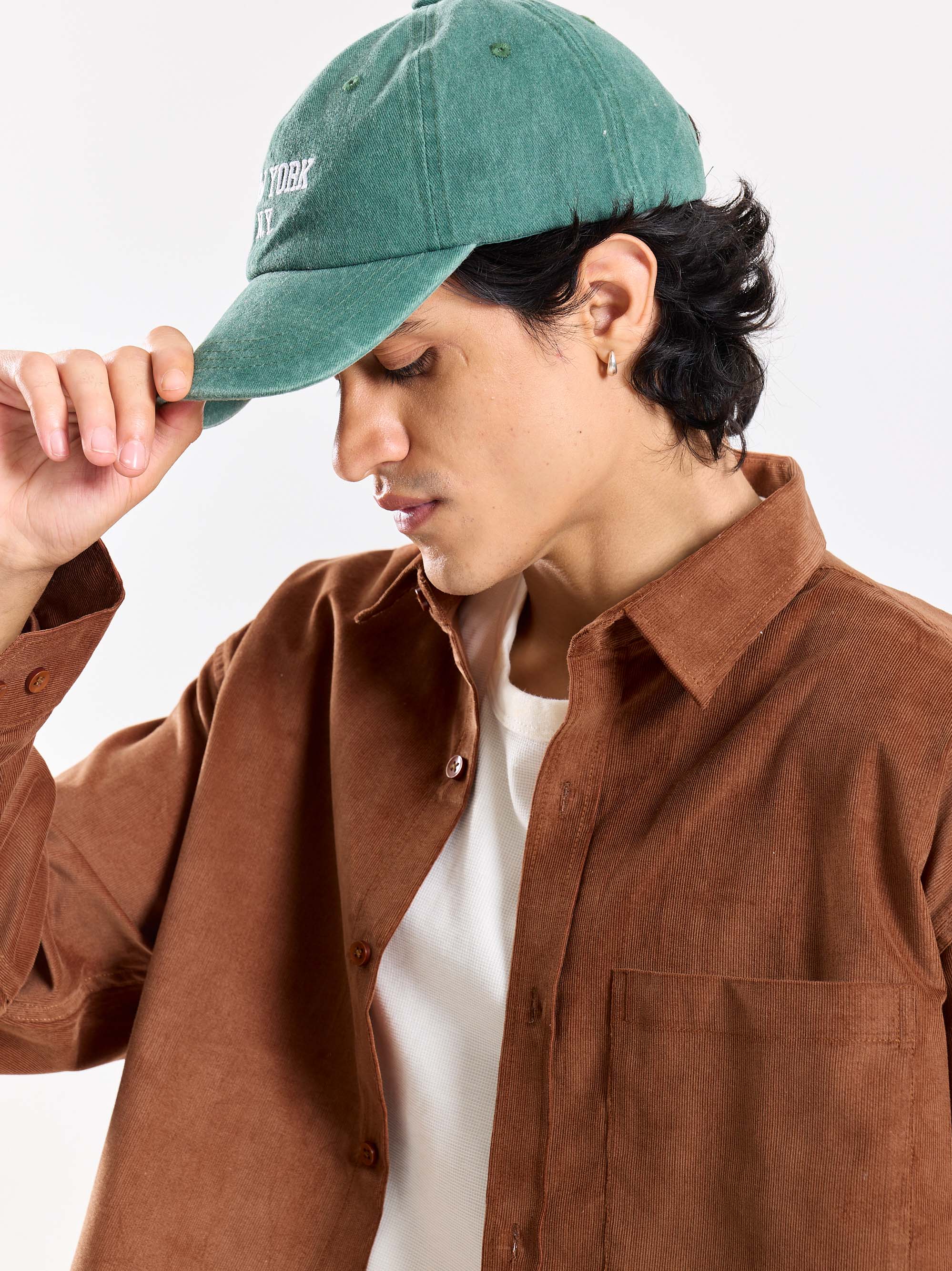 Russet Brown Corduroy Oversized Shirt - Image 3