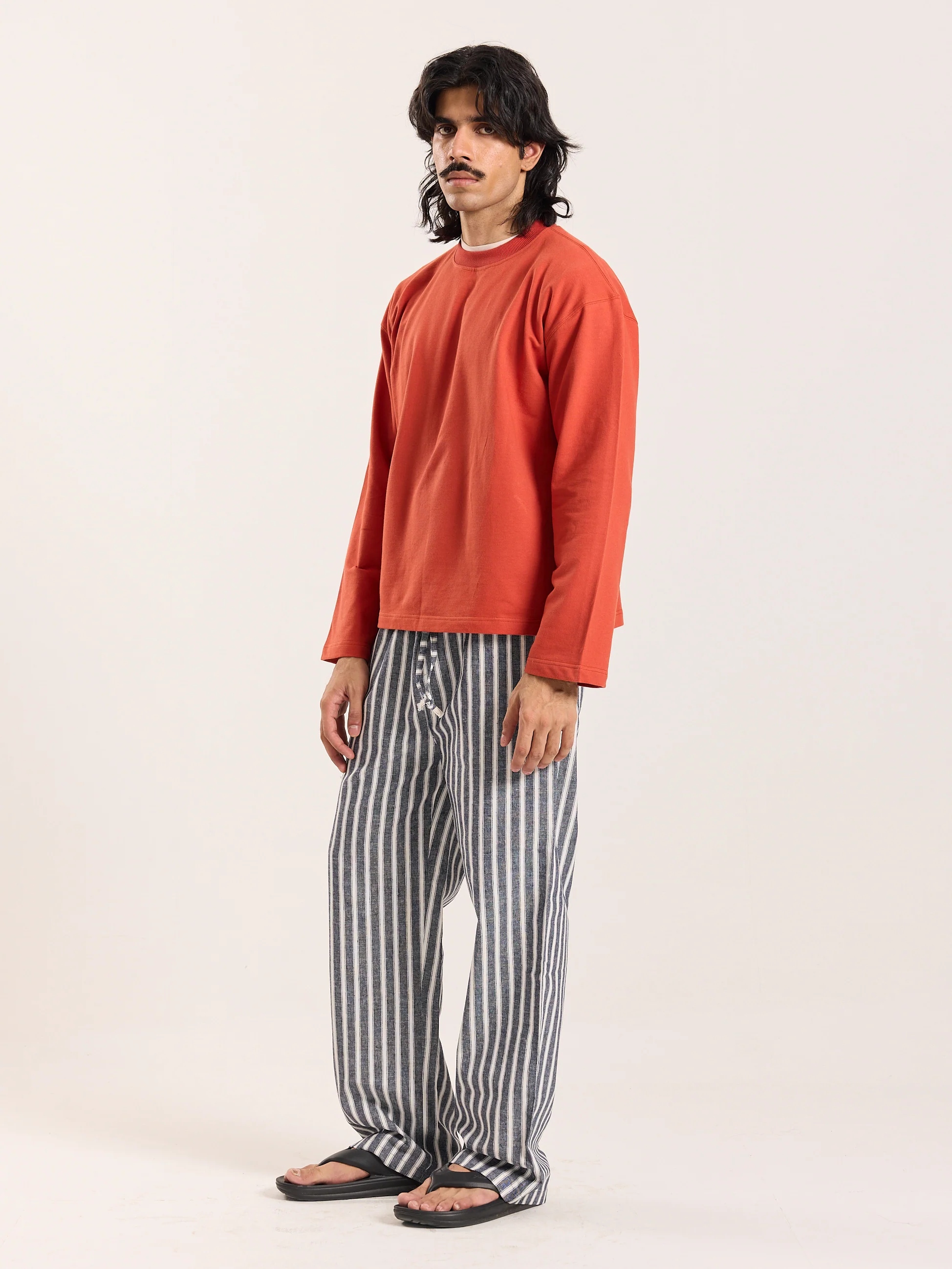 Rust Orange Loose Fit Cropped T-Shirt - Image 6