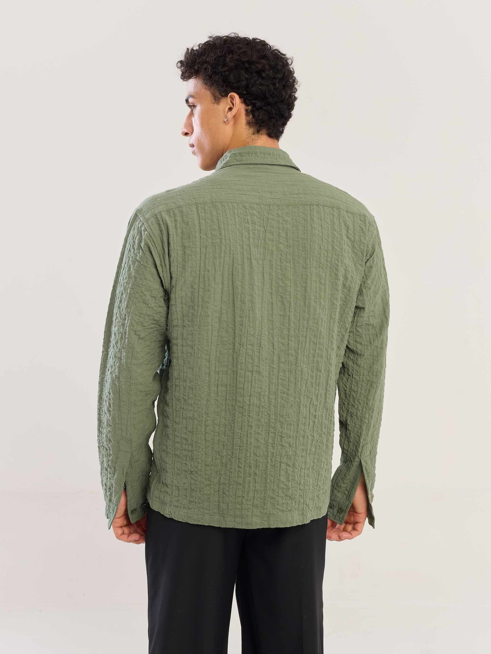 Sage Green Flowing Shirt - Image 8