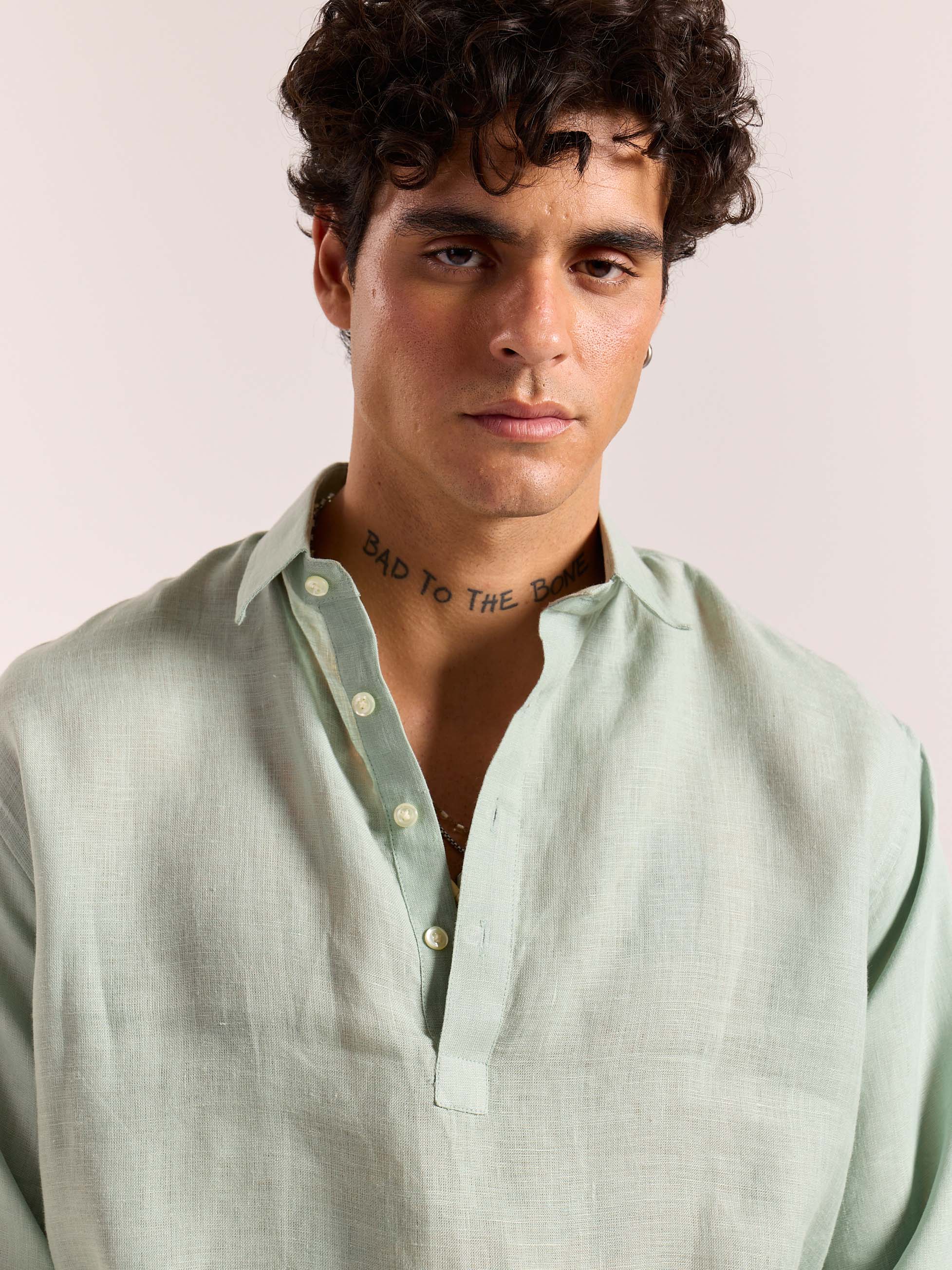 Sage Green Linen Pullover (Pre-Order) - Image 5