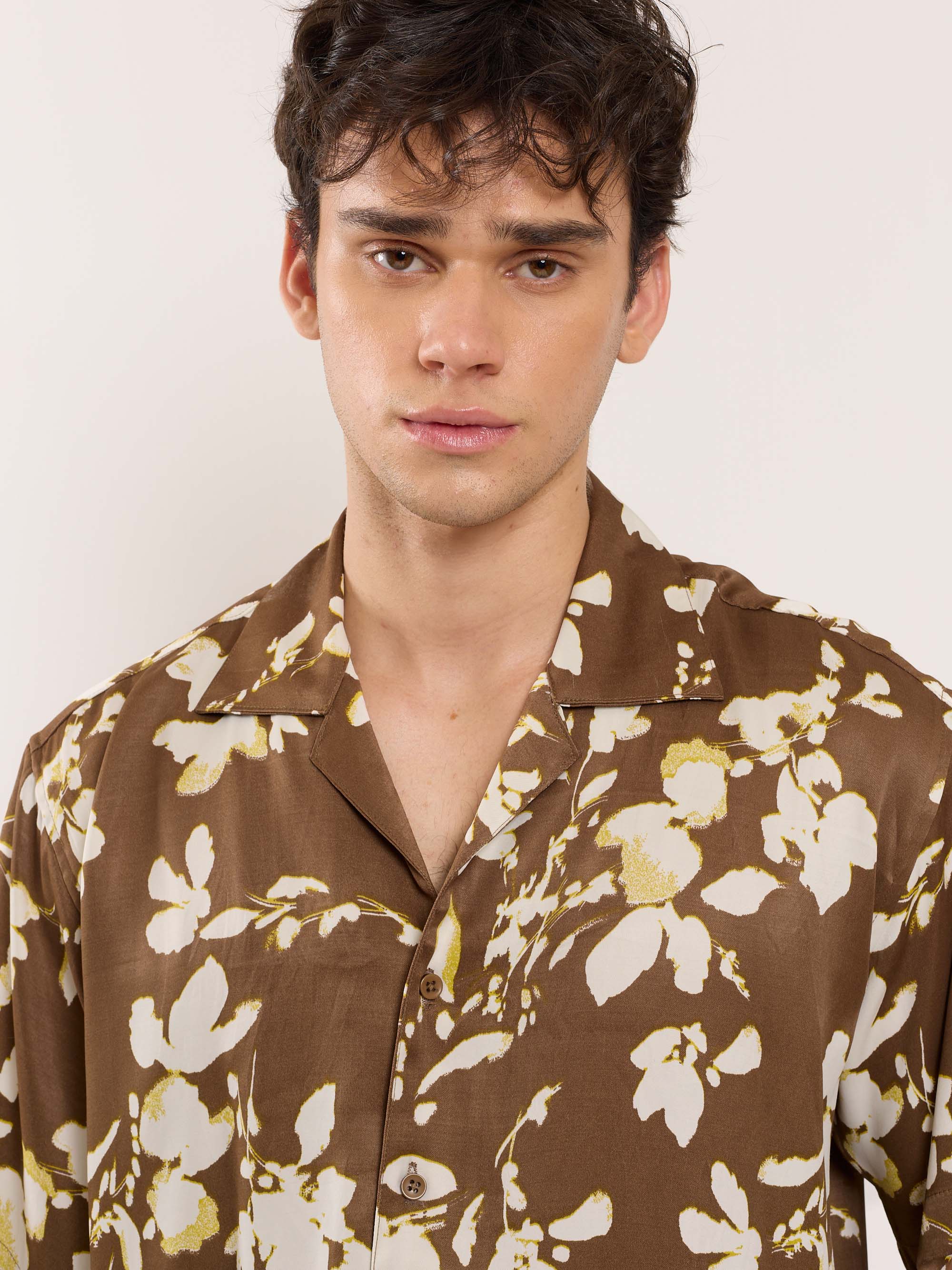 Satin Bloom Resort Shirt - Image 3
