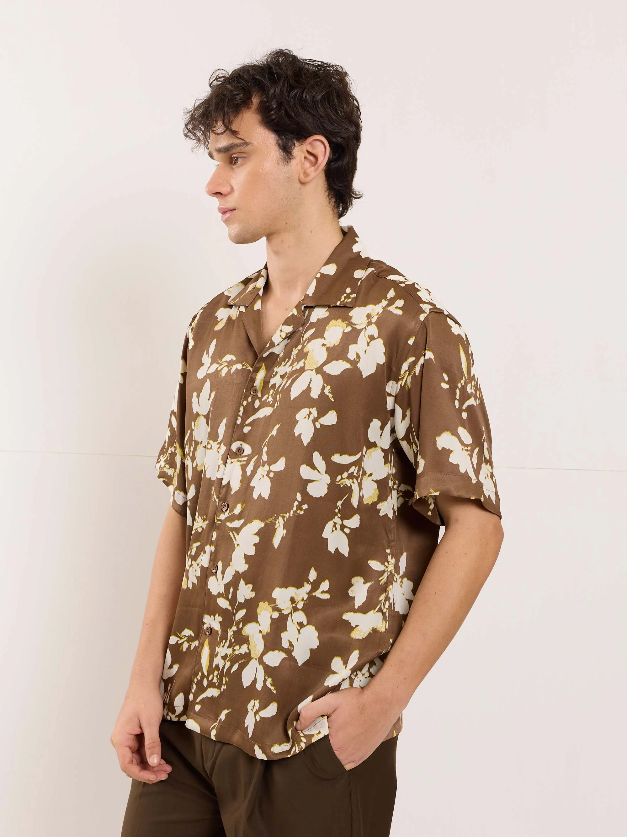 Satin Bloom Resort Shirt - Image 4