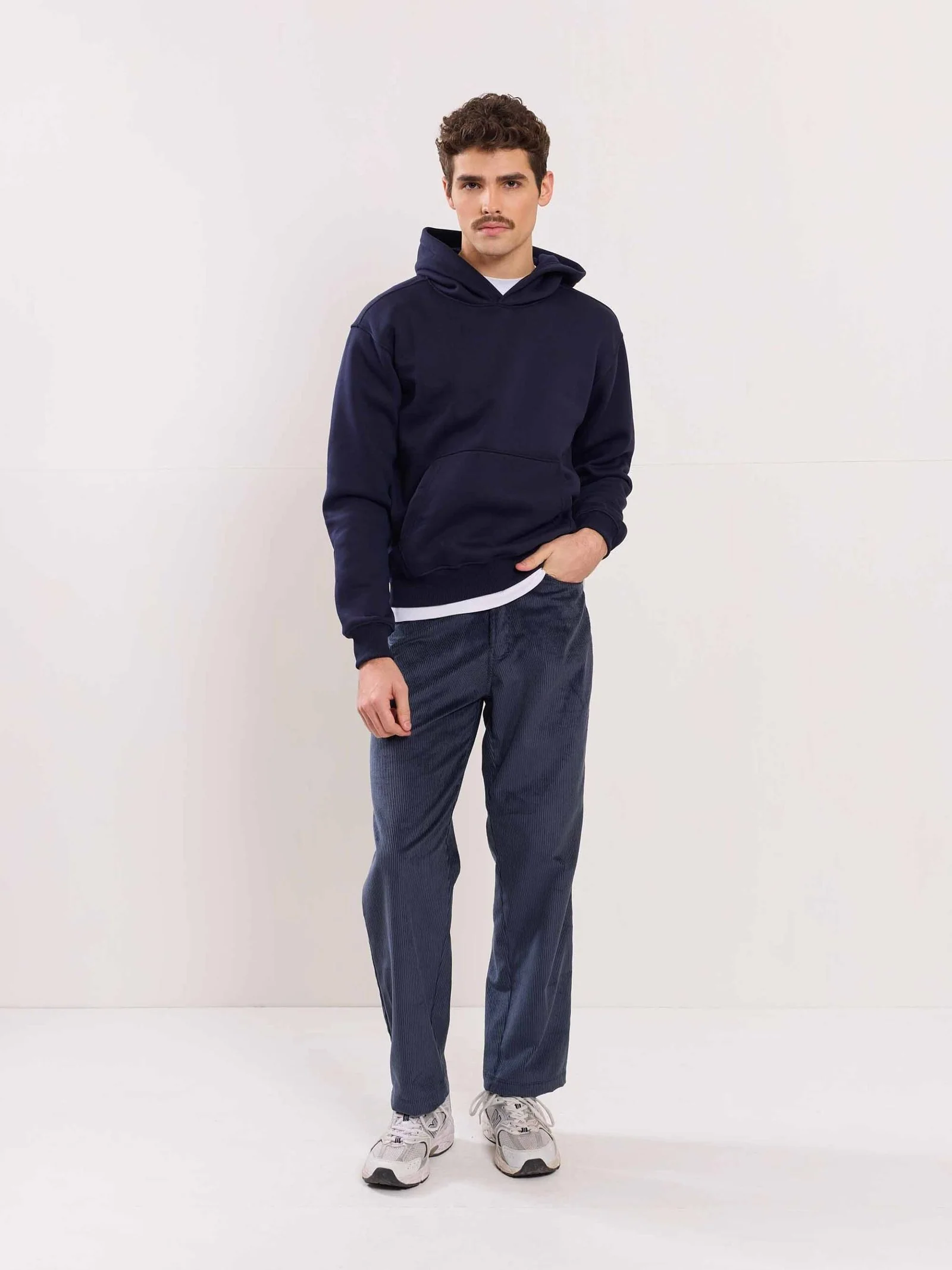 Slate Grey Corduroy Trousers - Image 4