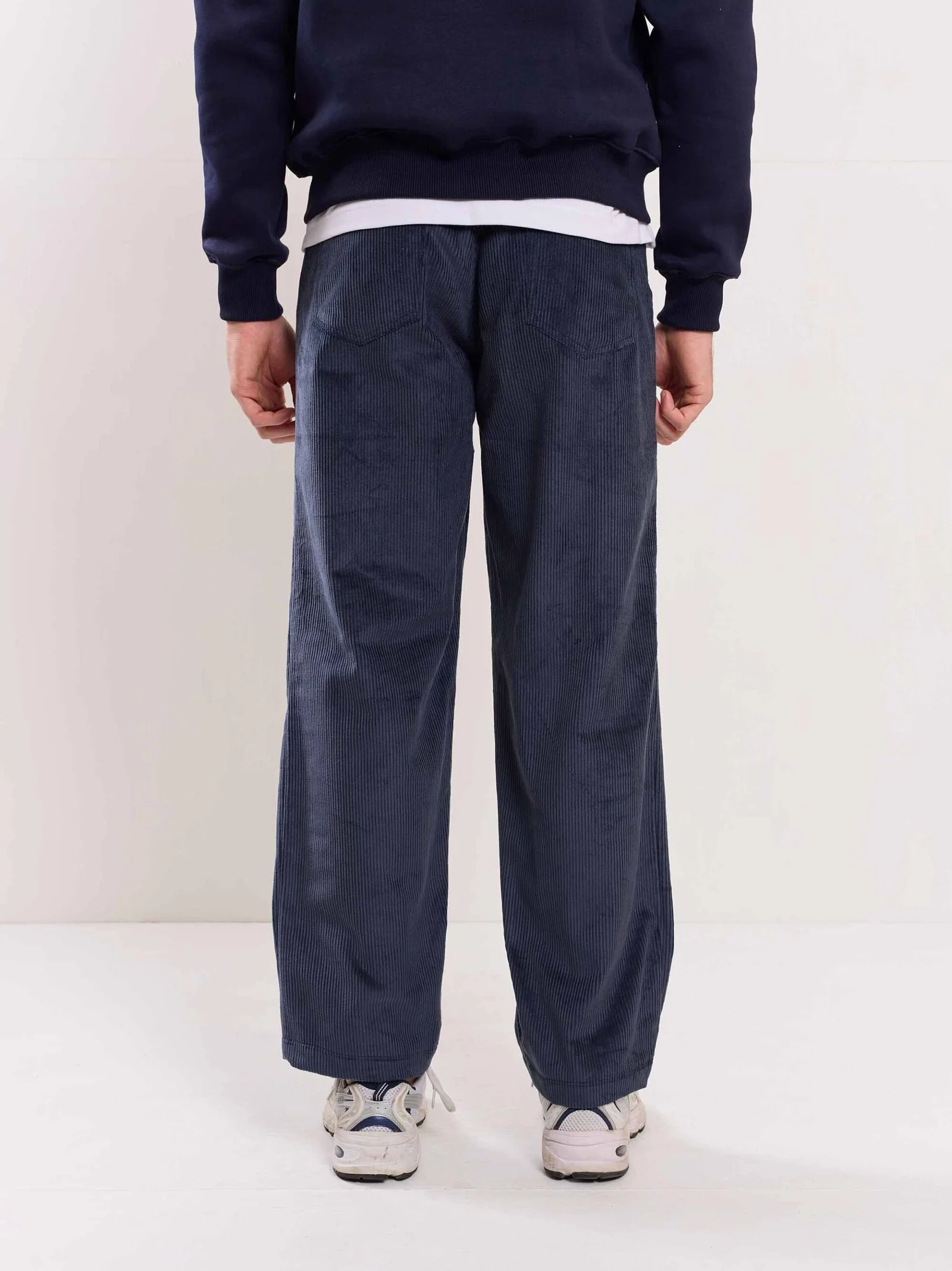 Slate Grey Corduroy Trousers - Image 6