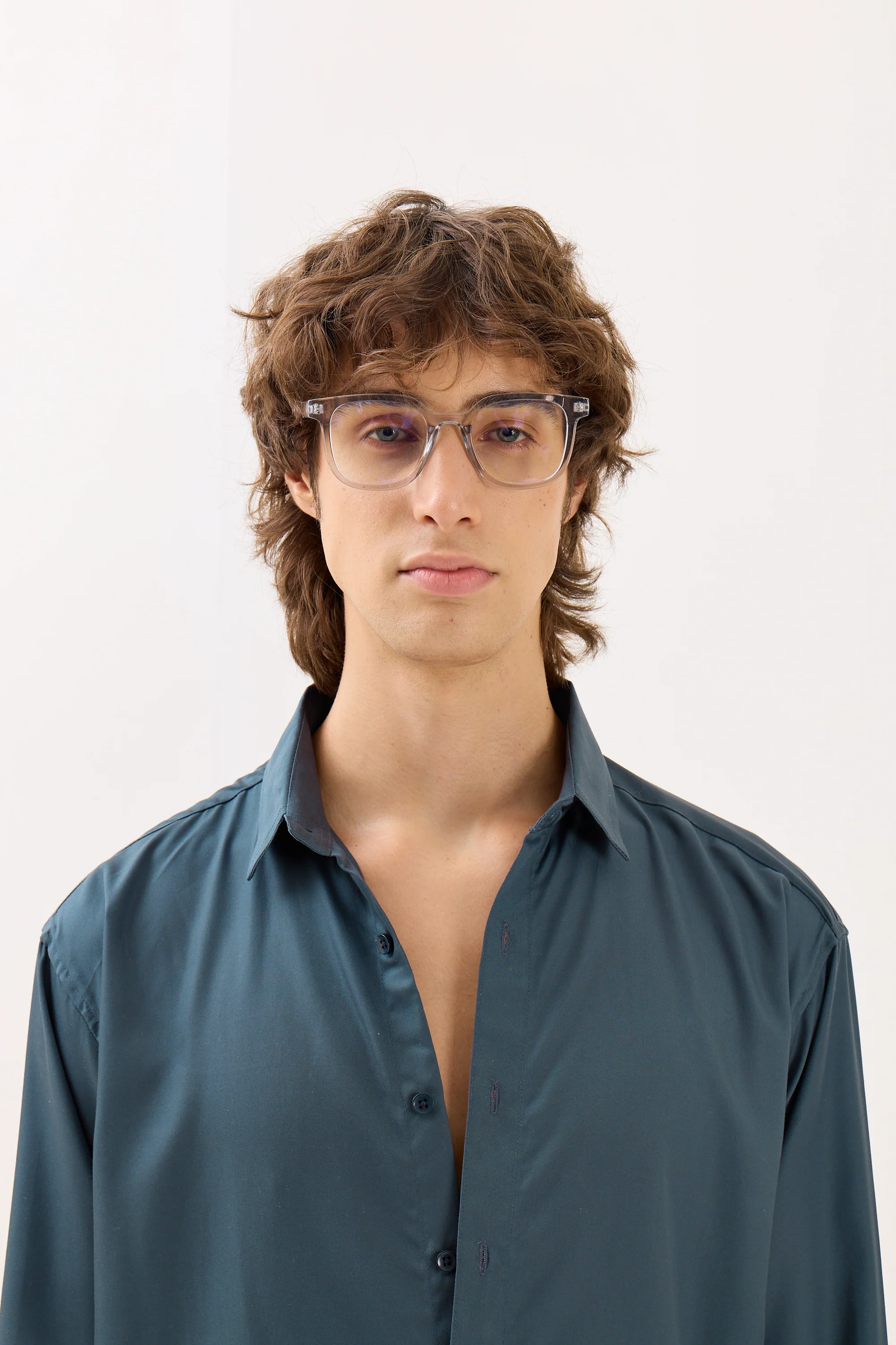 Slate Grey Drape Shirt - Image 3