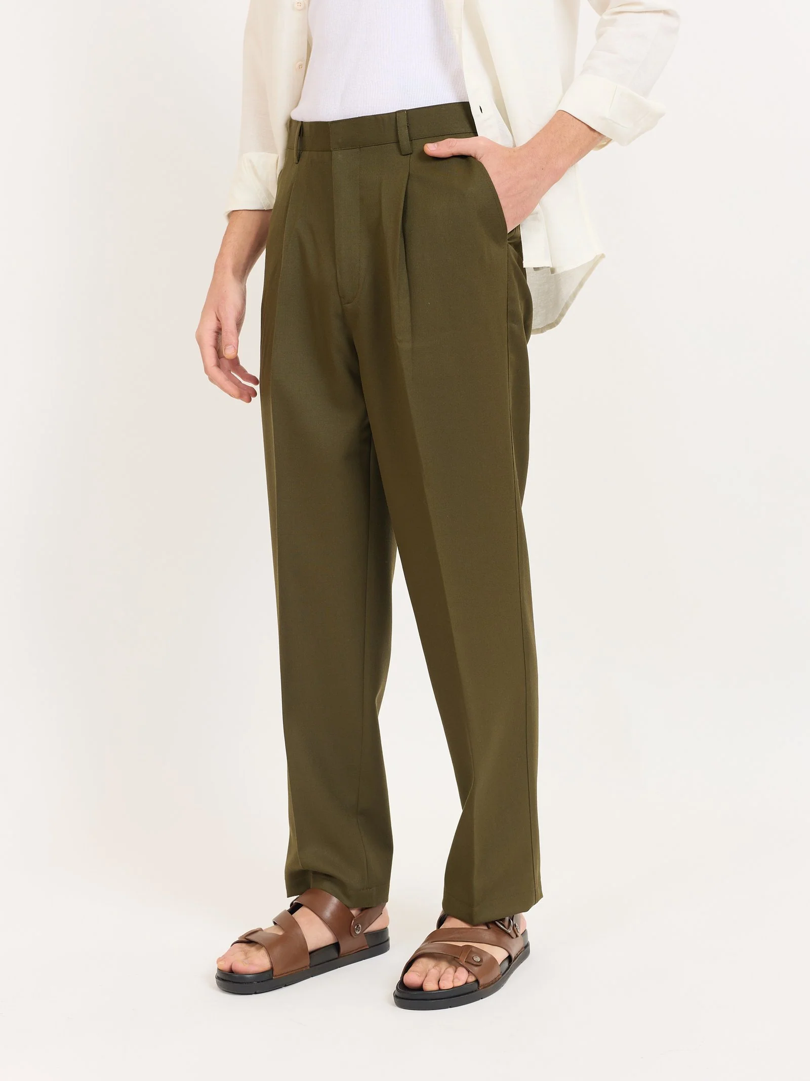 Straight Fit Trousers - Image 3