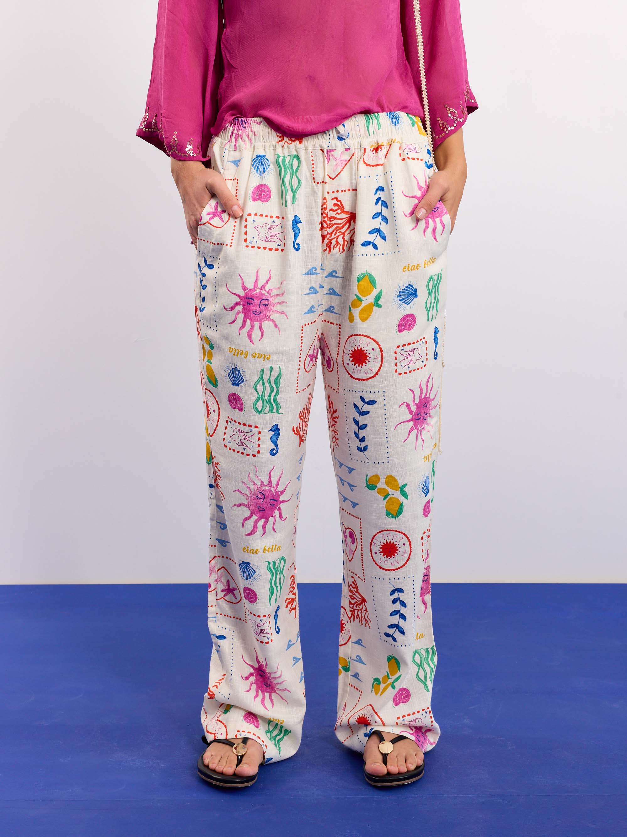 Sun & the Sea Linen Pull-on Pants - Image 4