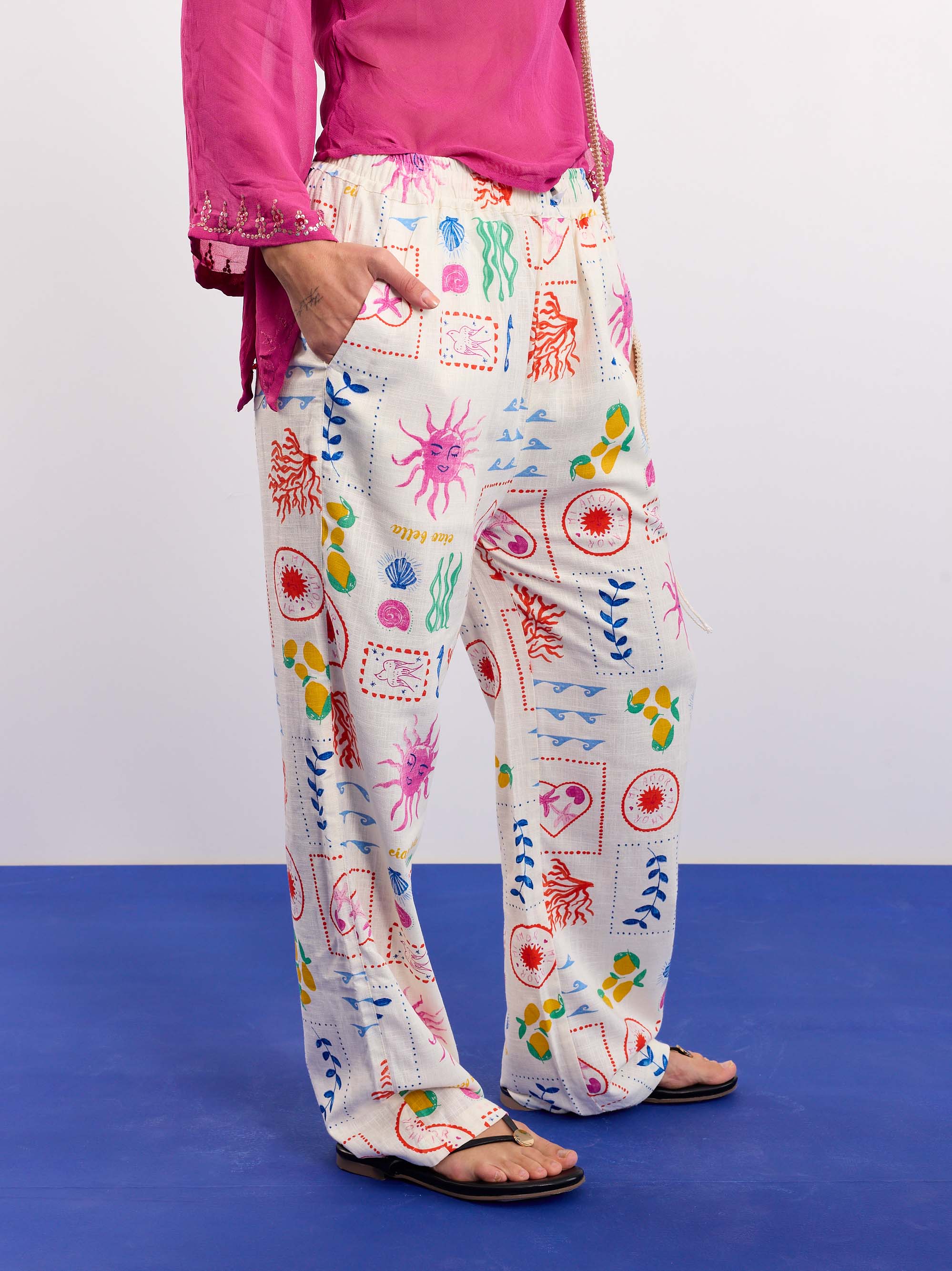 Sun & the Sea Linen Pull-on Pants - Image 5