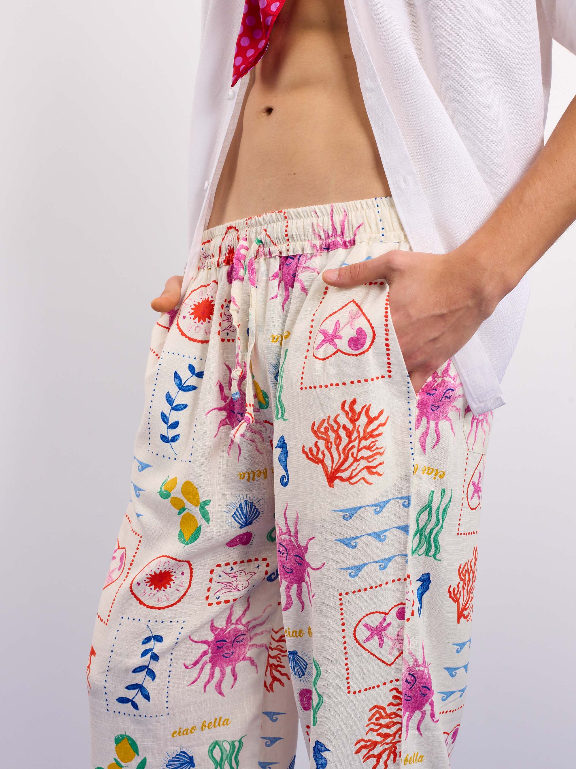 Sun & the Sea Linen Pull-on Pants - Image 6