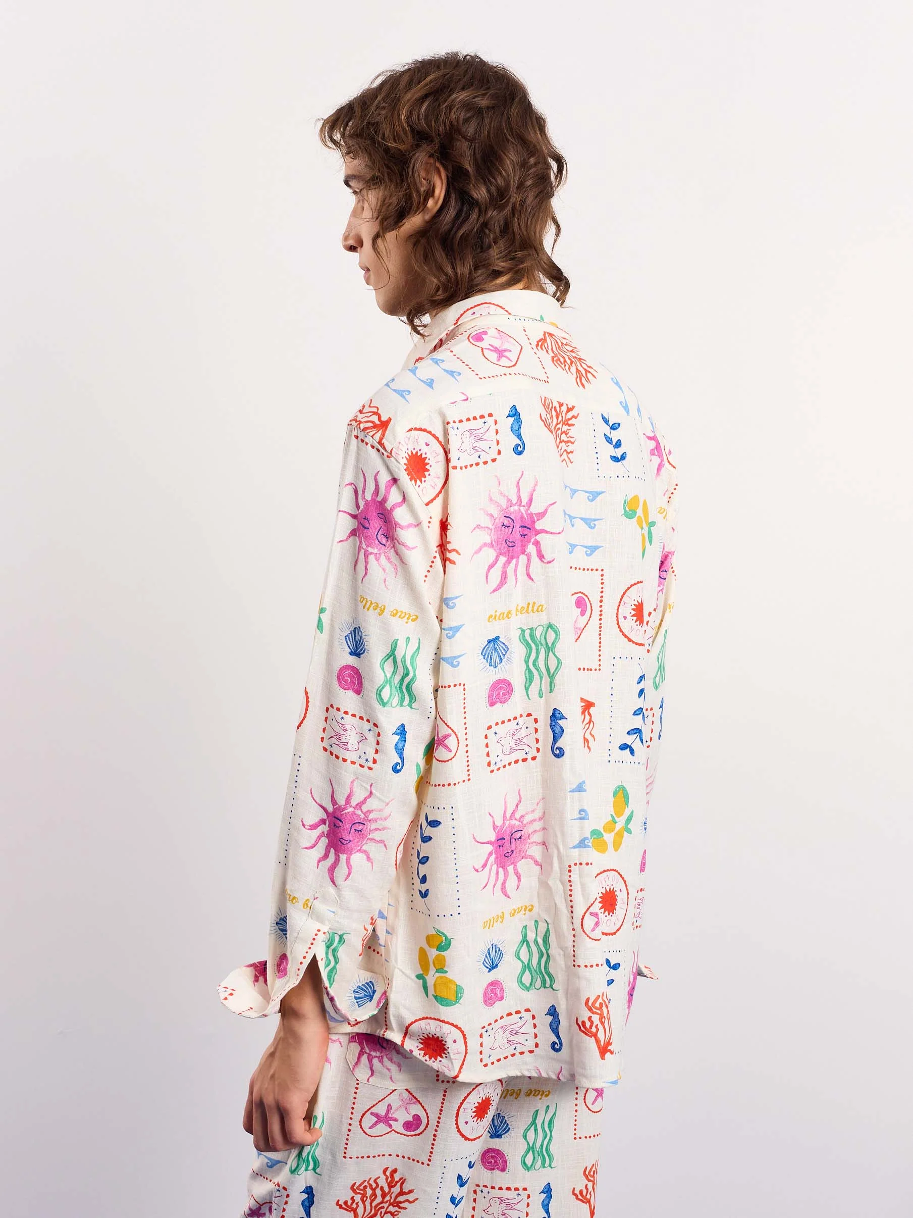 Sun & the Sea Printed Linen Pullover - Image 8