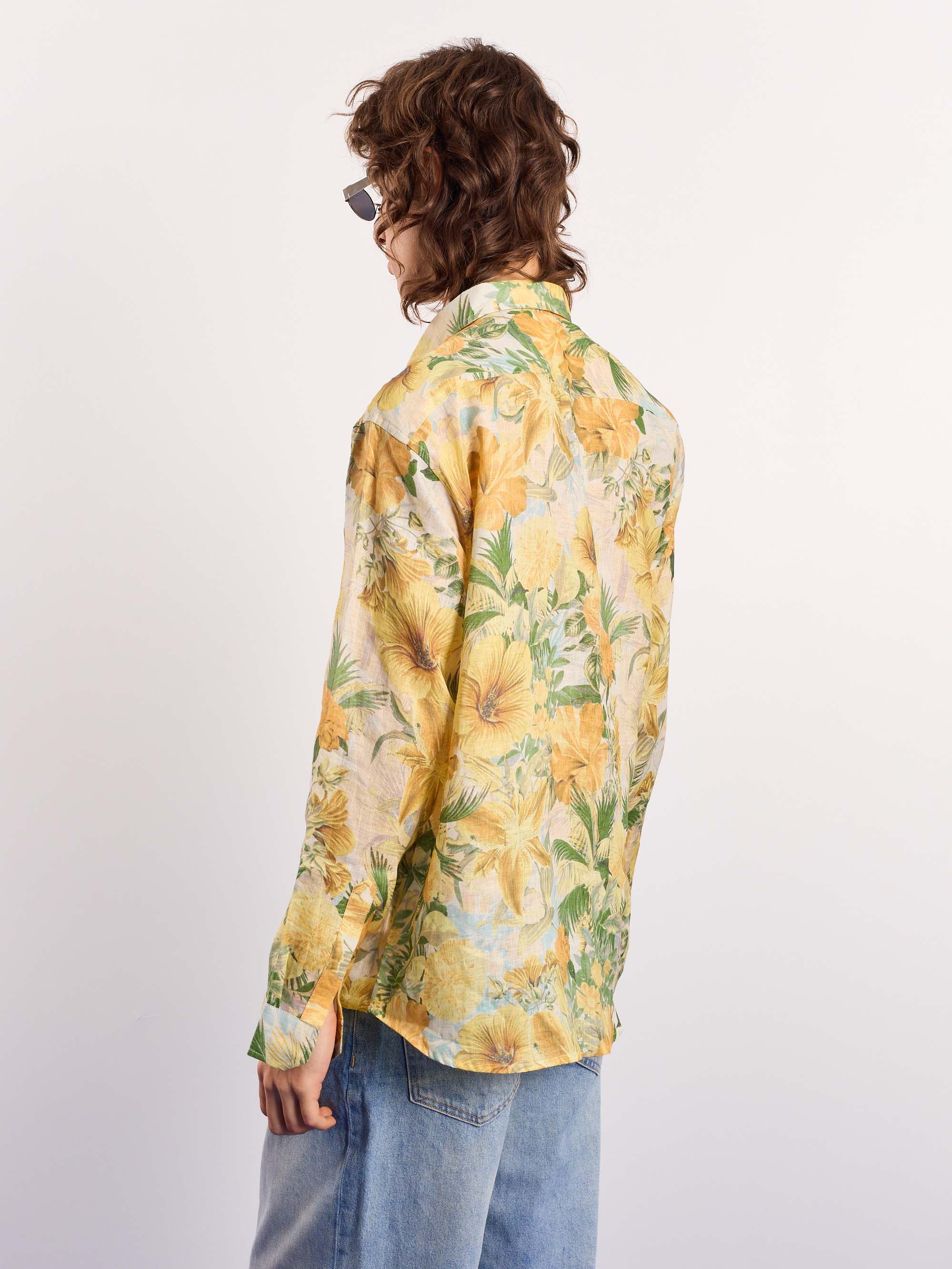 Floral Printed Linen Pullover - Image 8