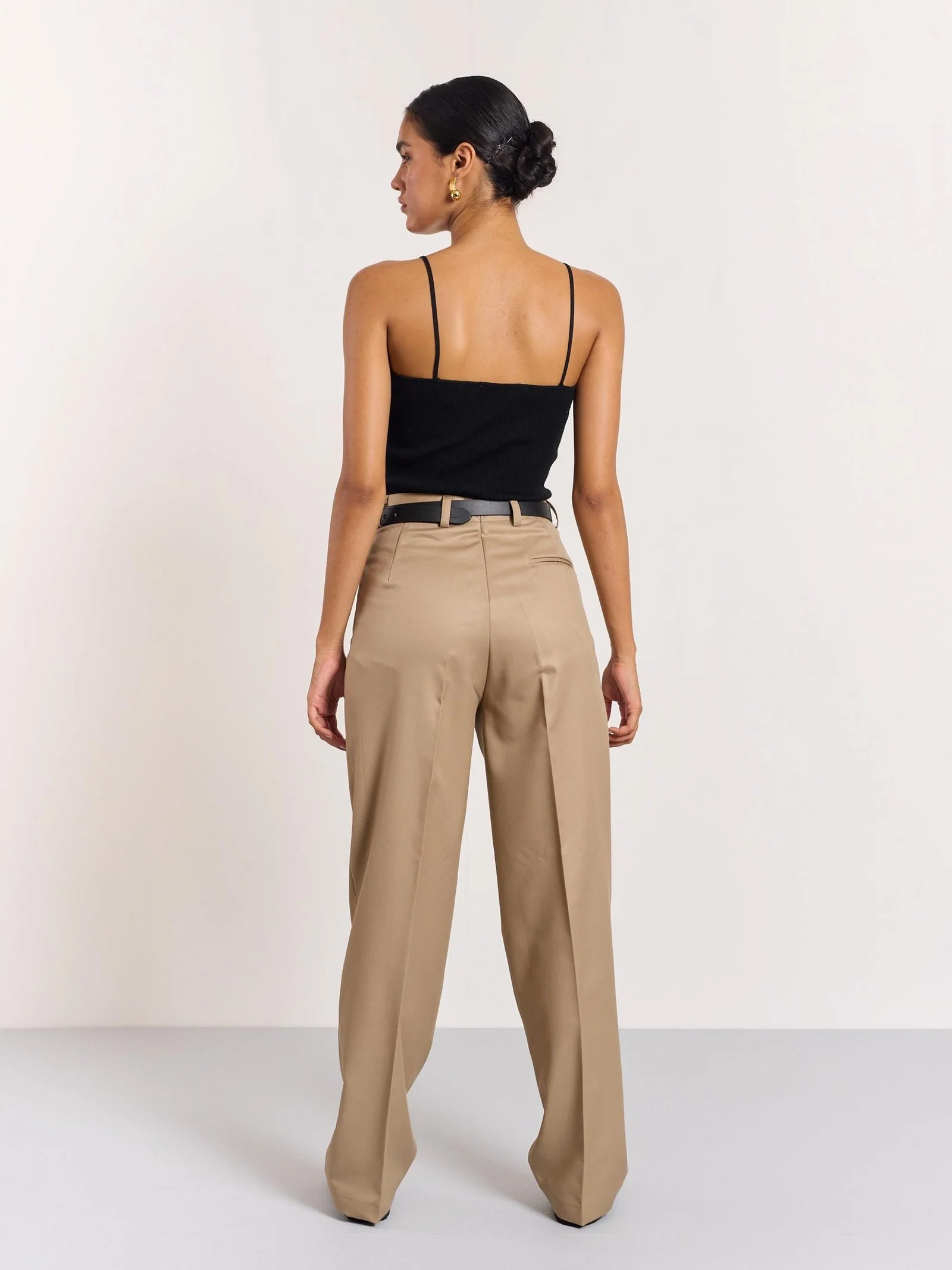 Khaki Tailored Trousers - Image 5