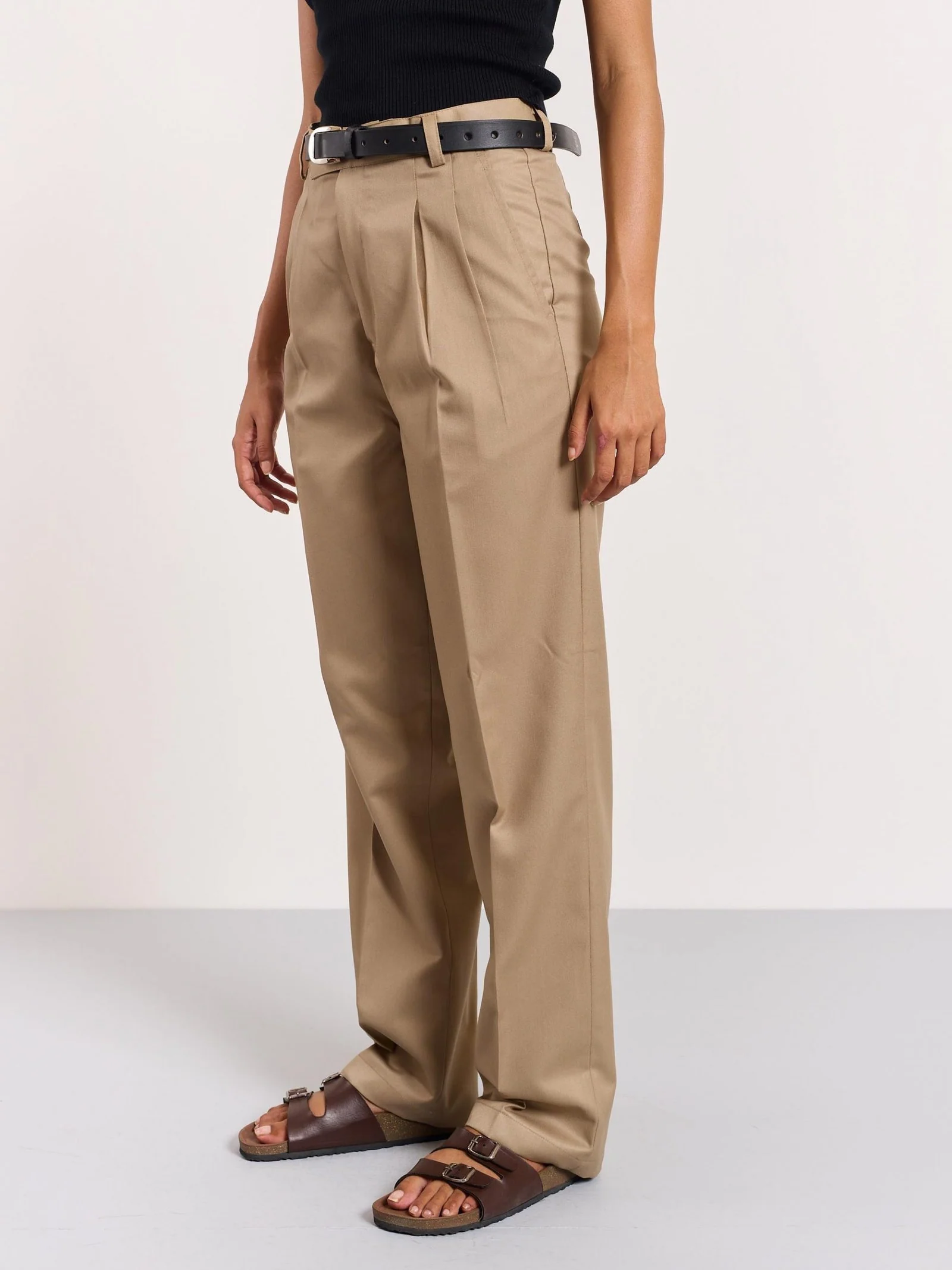Khaki Tailored Trousers - Image 7