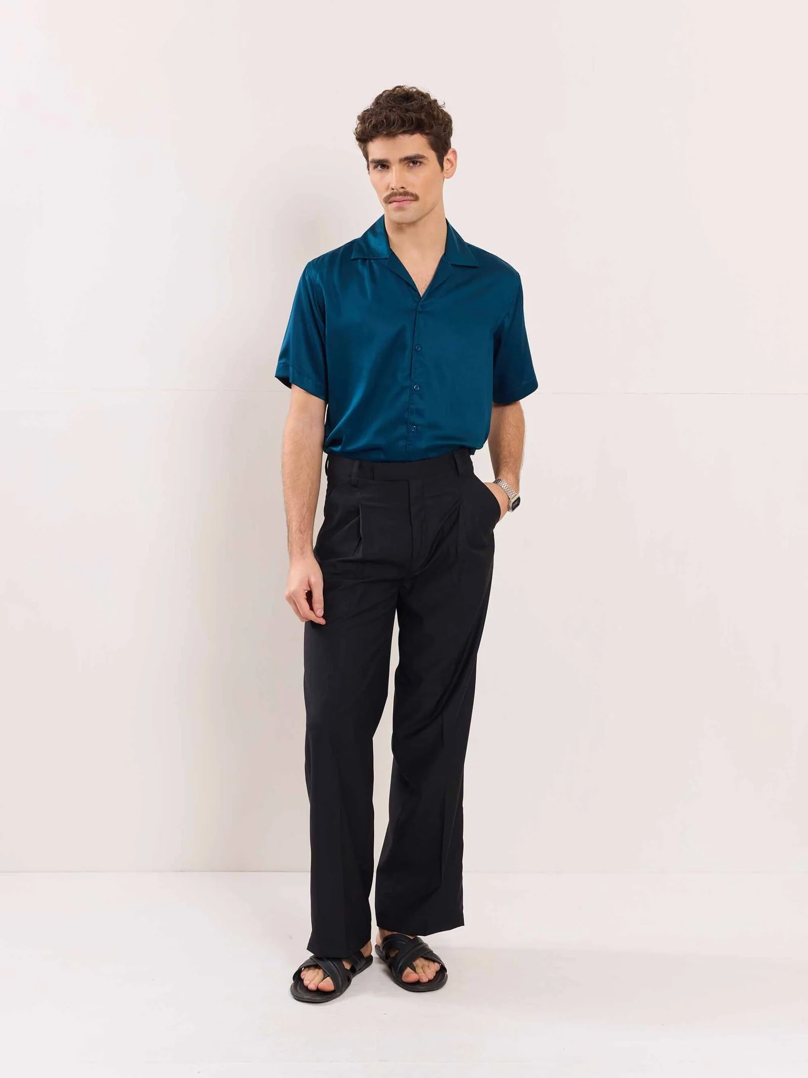 Teal Blue Resort Shirt - Image 2