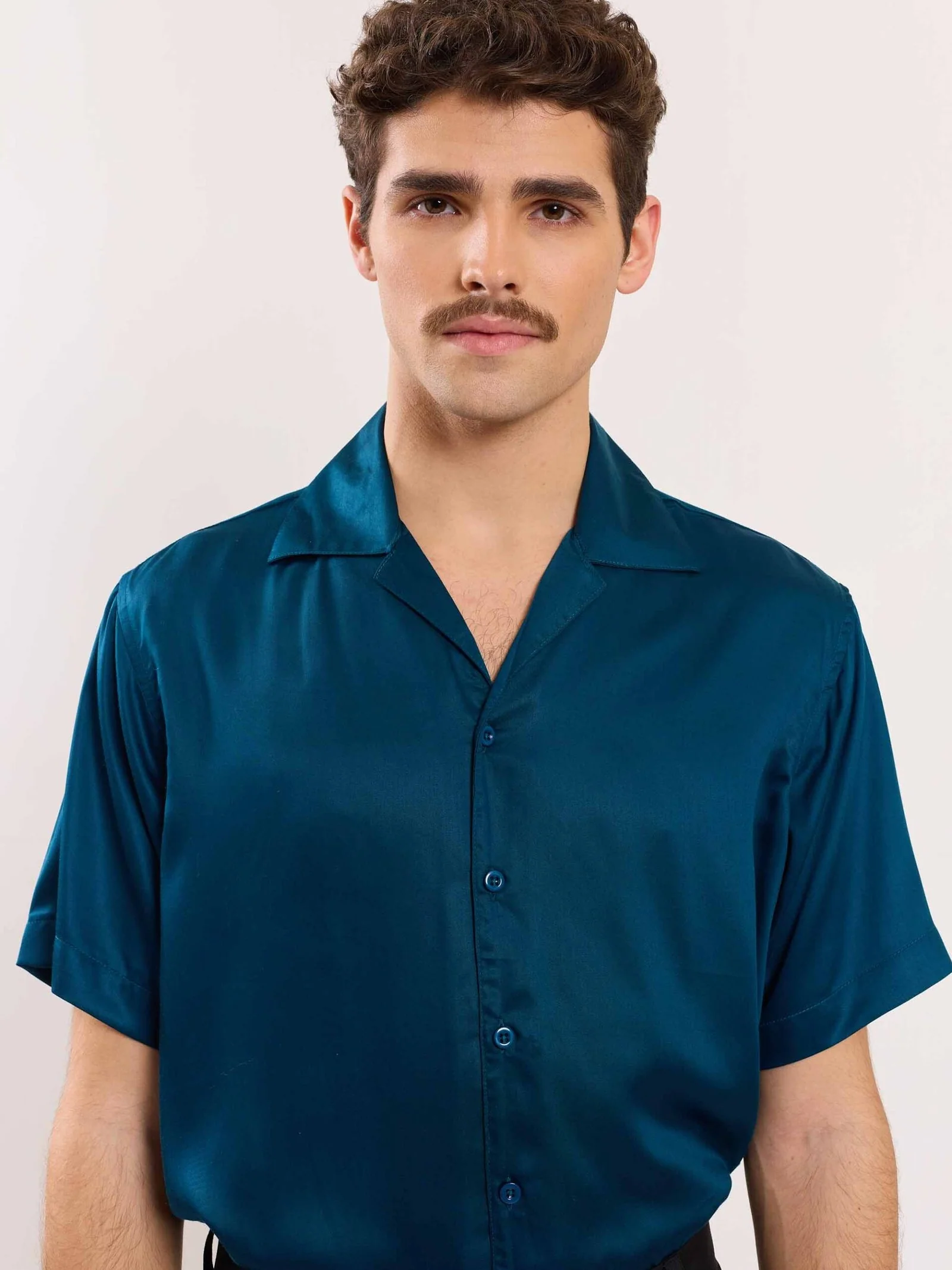 Teal Blue Resort Shirt - Image 3
