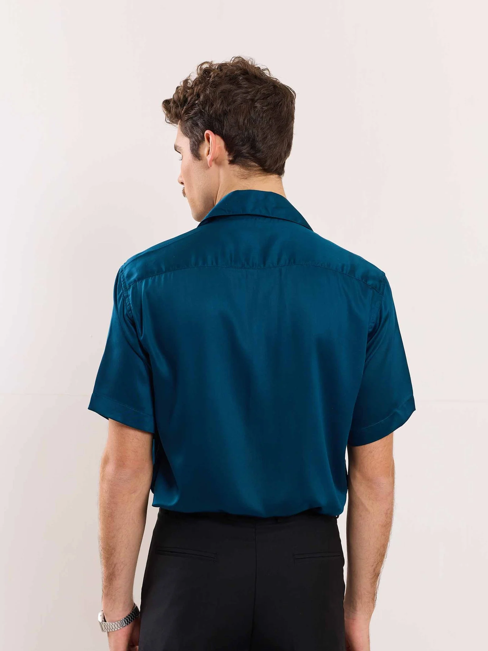 Teal Blue Resort Shirt - Image 6